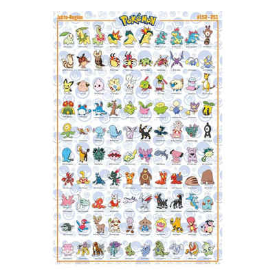 GB eye Poster Johto Region Maxi Poster - Pokémon, Johto Region