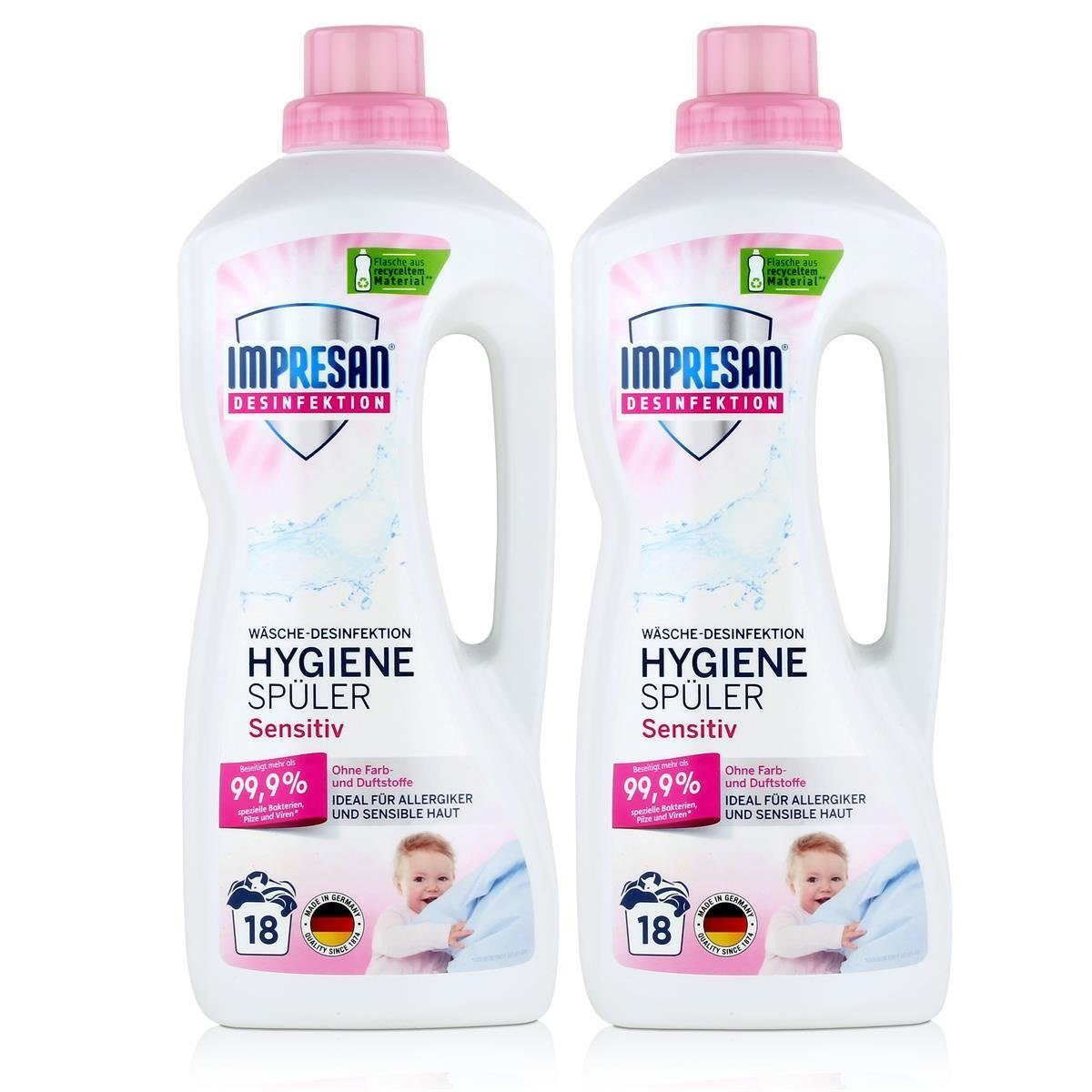 Impresan Desinfektion Frei von Duft- und Farbstoffen Hygienespüler 1,5 Spezialwaschmittel