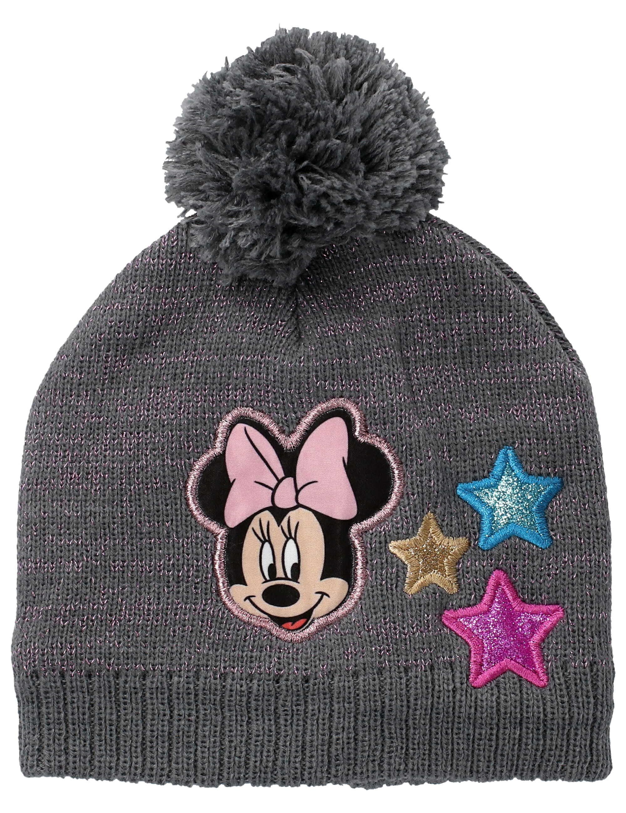 Disney grau (Mütze, Mouse einzel) Minnie Mütze 1-St., Erstlingsmütze Mütze