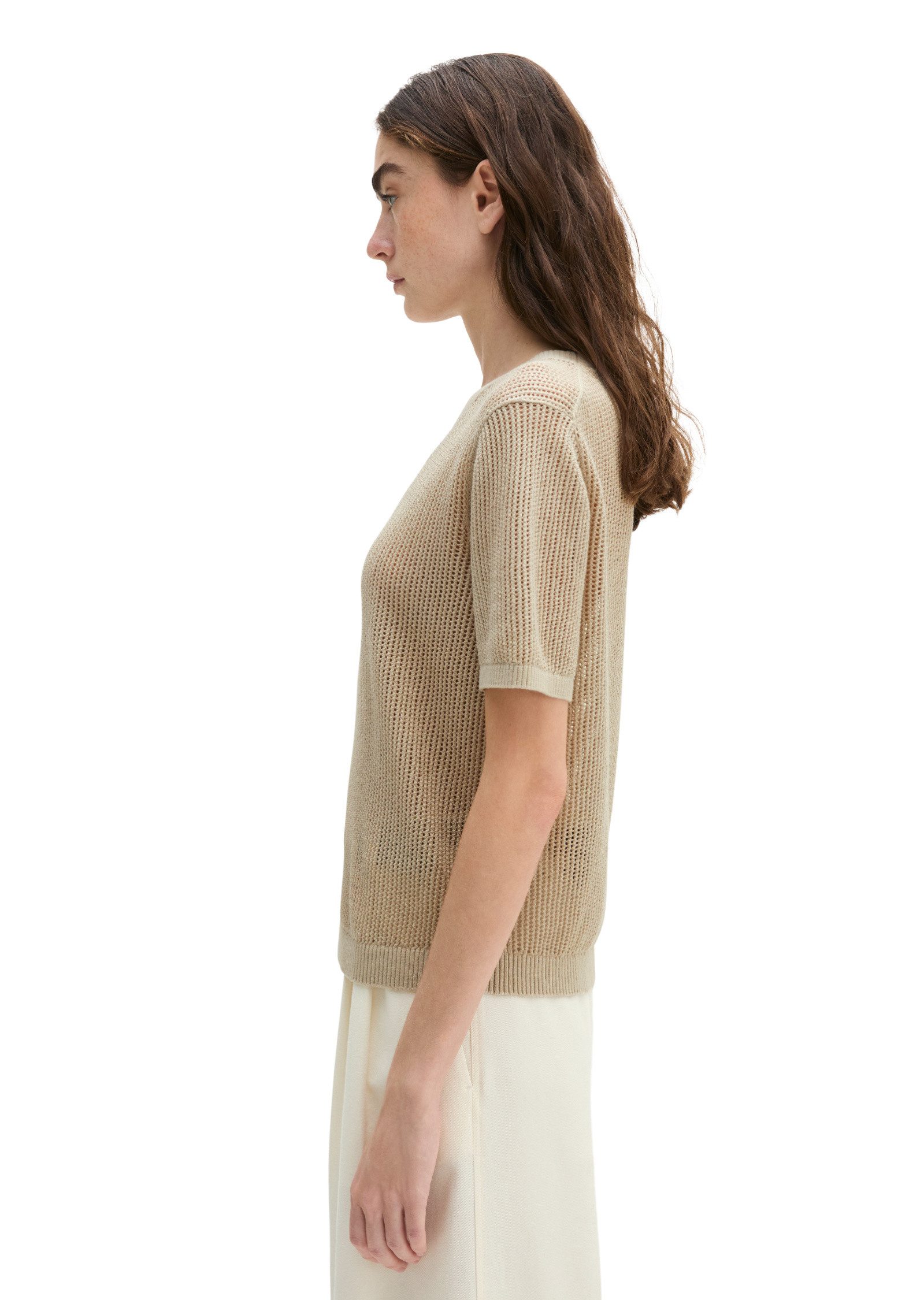 Marc O'Polo Strickpullover aus Baumwolle-Leinen-Slub-Garn