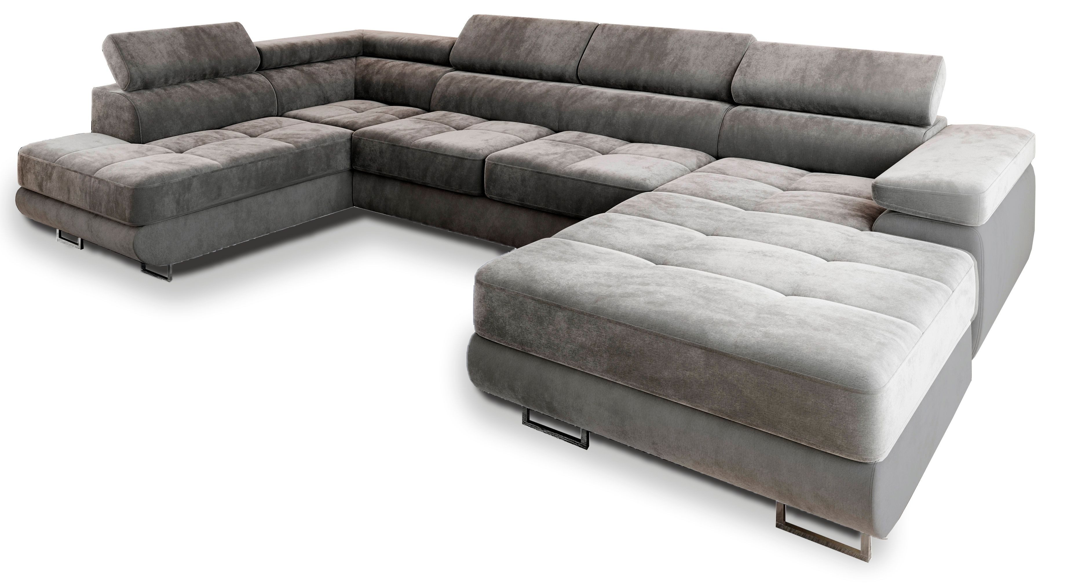 Masseno Ecksofa CASONE mit Schlaffunktion U-Form, Sofa mit Bettkasten günstig online kaufen
