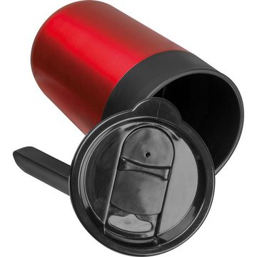Macma Becher Doppelwandiger Trinkbecher aus Edelstahl / 400ml / Farbe: rot
