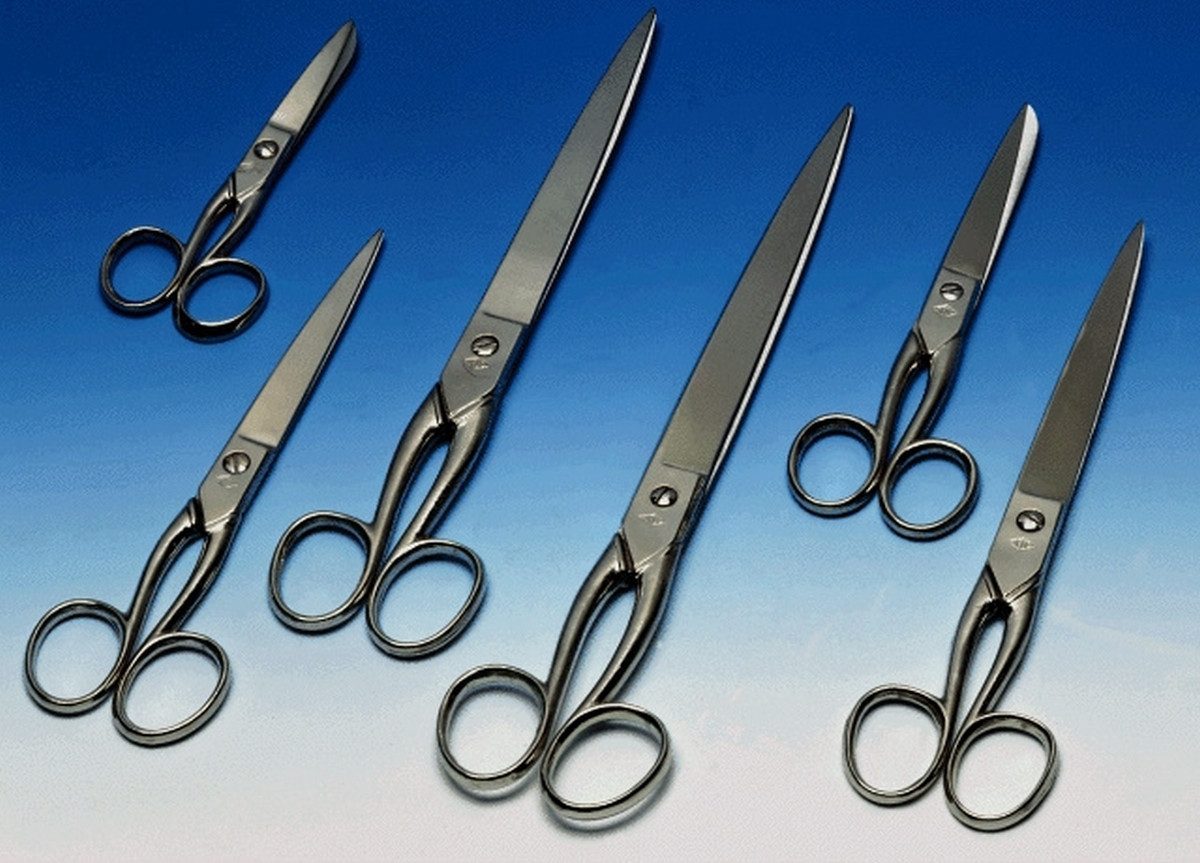 WEDO Papierscheren Metallschere 25,5cm silber (12 Stück)