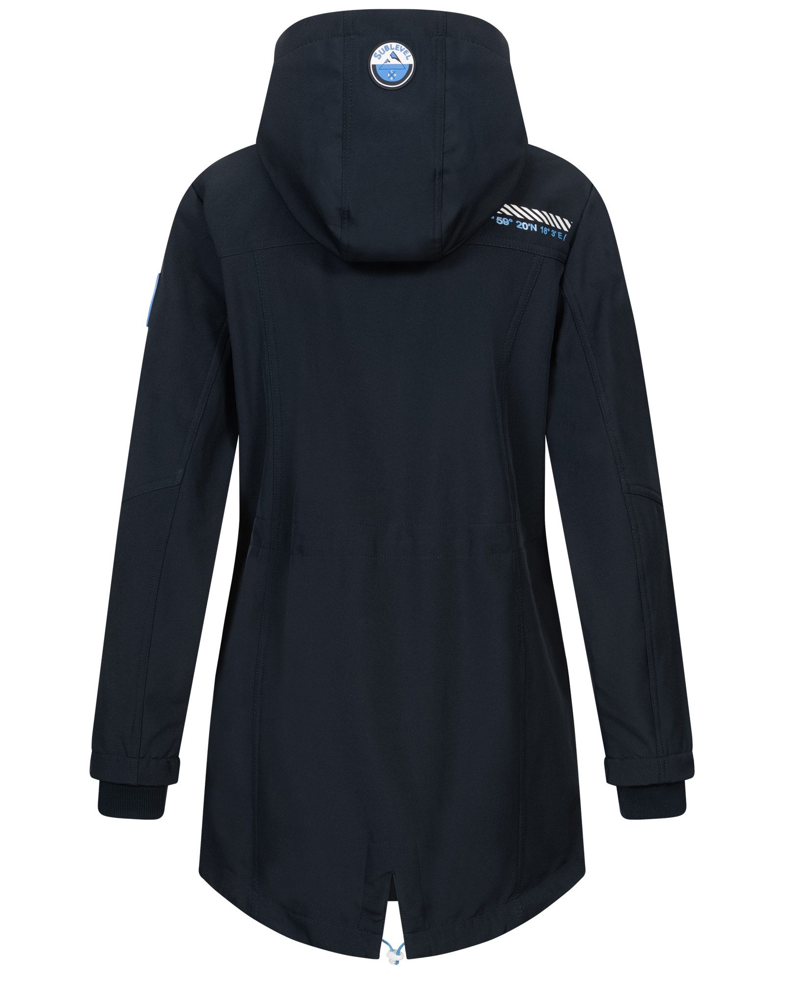 SUBLEVEL Softshelljacke Damen Frühlings Jacke Softshell Outdoor Regen Übergangs Jacke Herbst
