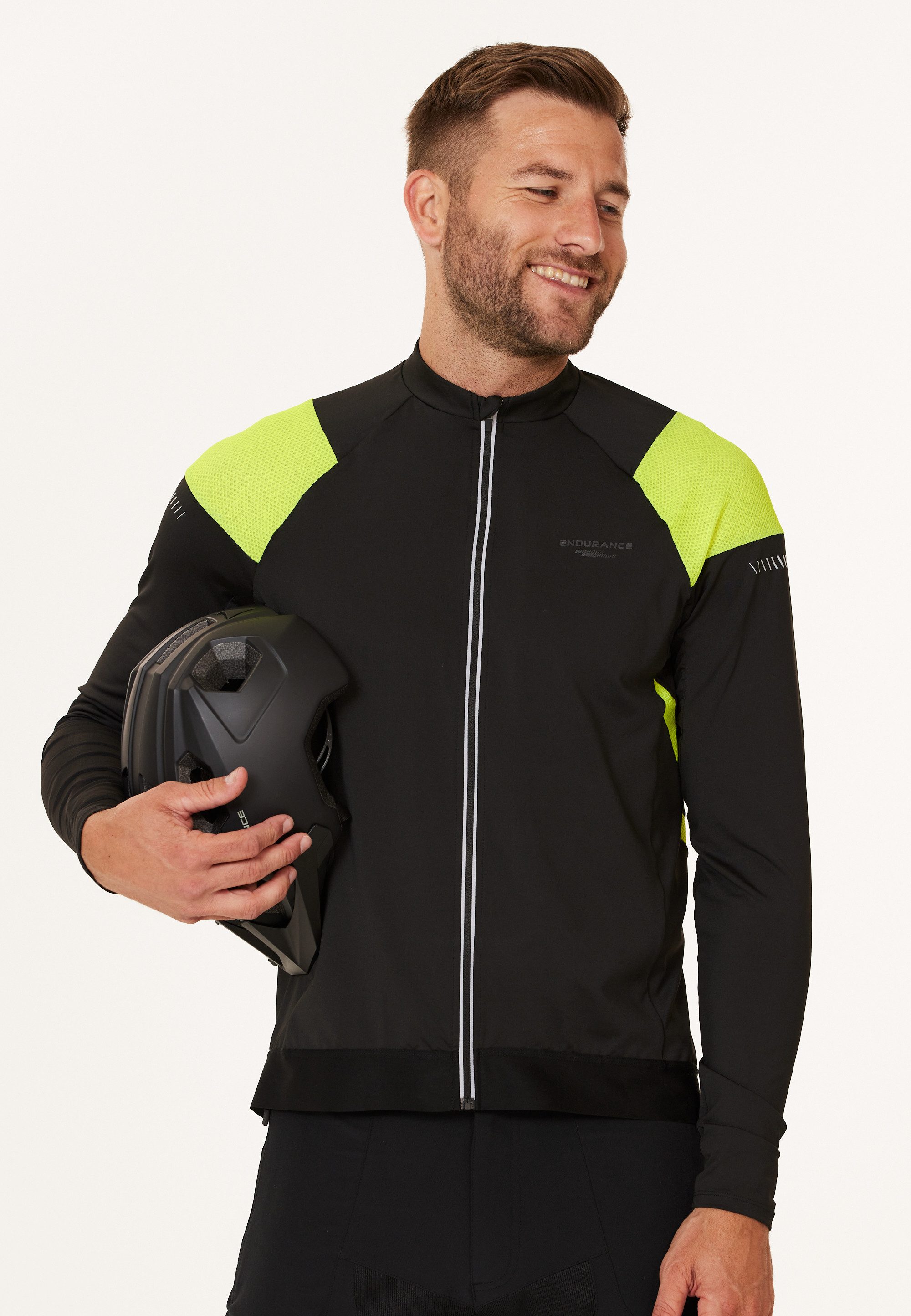 Endurance Athlecia Radtrikot Fion M Cycling-MTB L/S Shirt Black