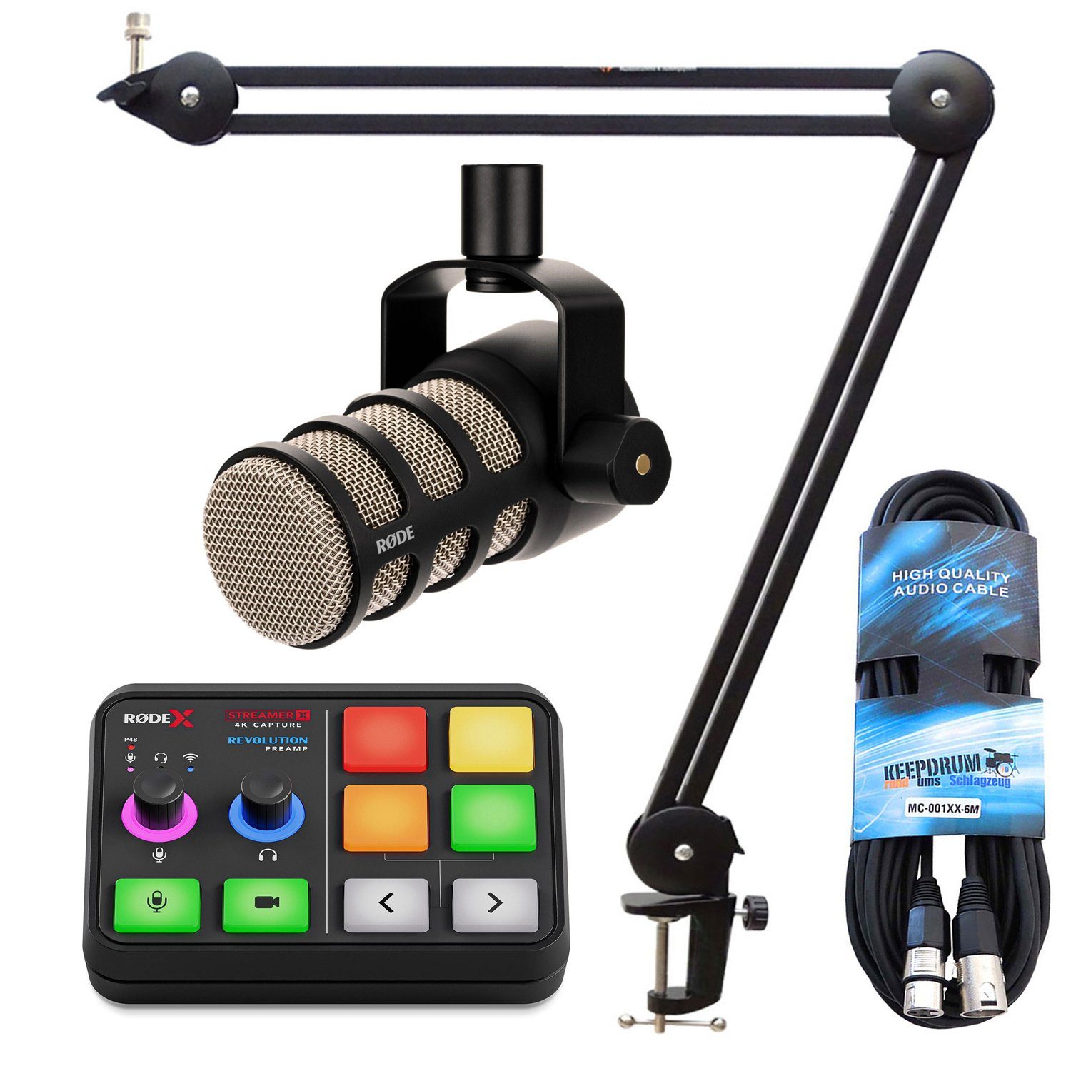 Rode X Streamer X Interface Streaming Bundle Digitales Aufnahmegerät