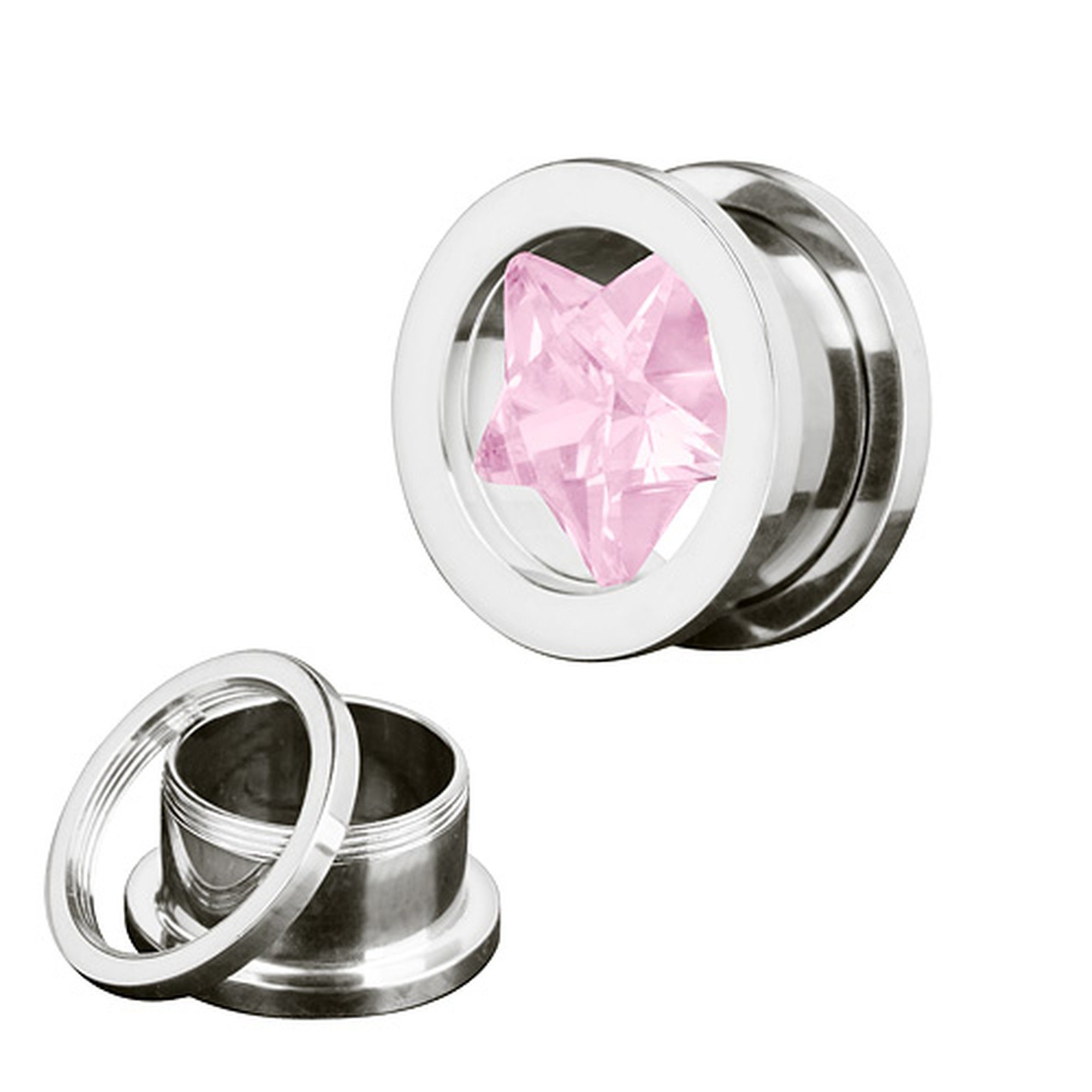 Taffstyle Plug Piercing Schraub Zirkonia Kristall günstig online kaufen