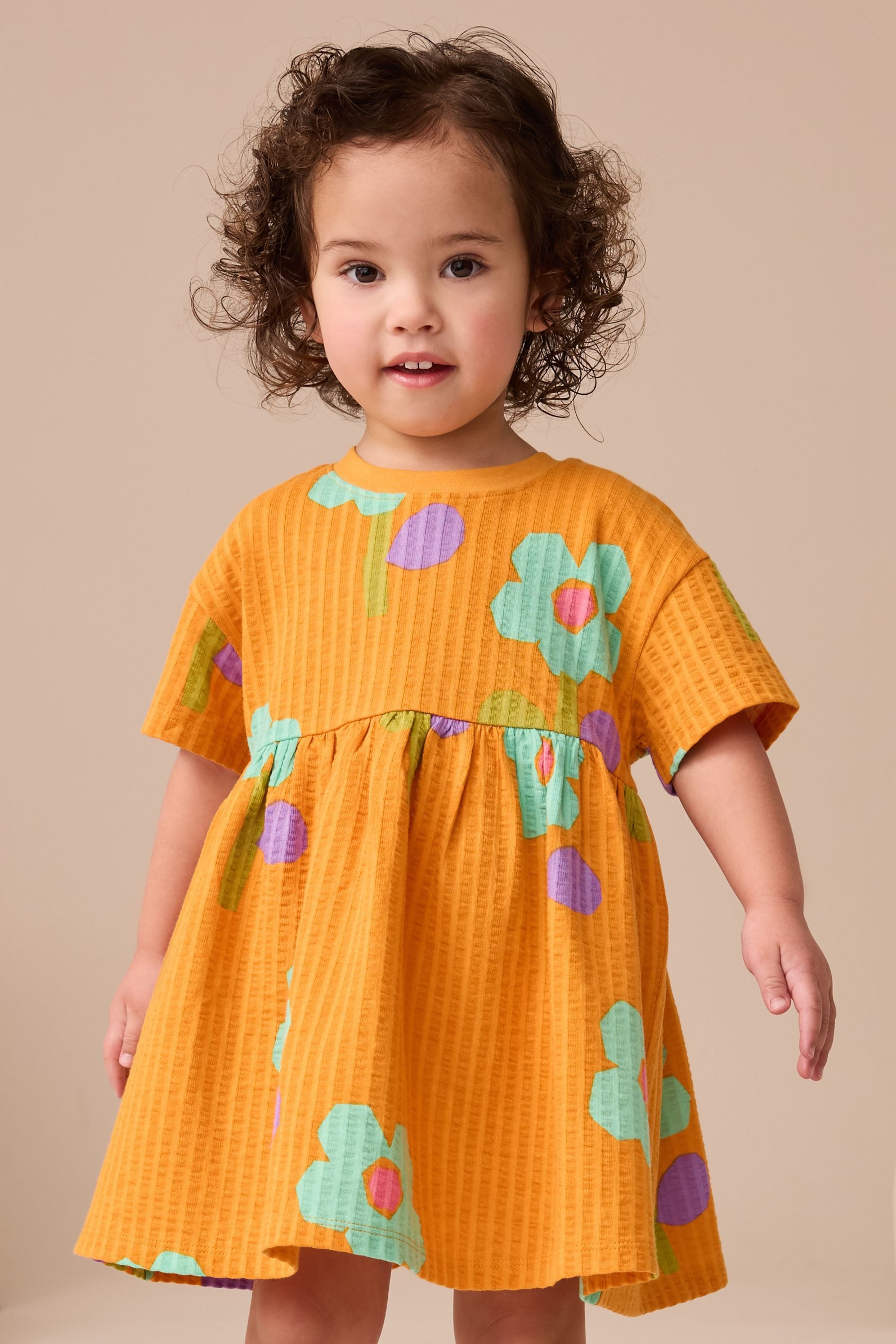 Next Jerseykleid Kurzärmeliges Jersey-Sommerkleid (1-tlg) günstig online kaufen