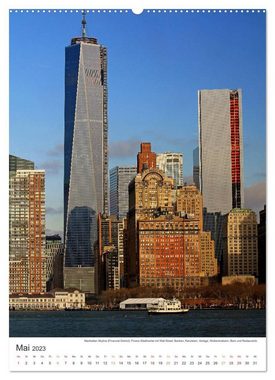 CALVENDO Wandkalender New York - sehenswertes Manhattan bei Tag und Nacht (Premium, hochwertiger DIN A2 Wandkalender 2023, Kunstdruck in Hochglanz)