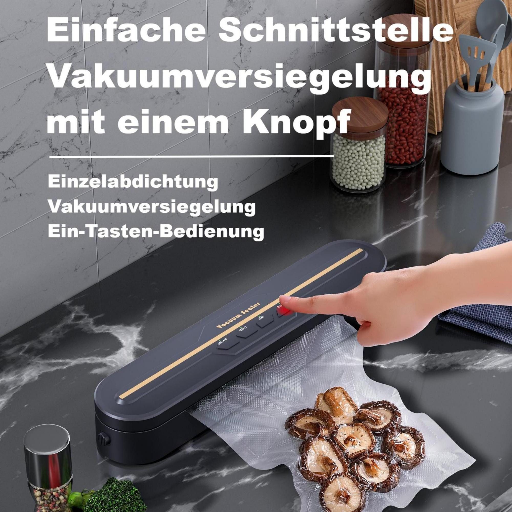 ibettertec Vakuumierer Vakuumiergerät Lebensmittel bleiben vakuumiert bis zu 8x länger frisch, Praktischer Nass-und Trockenmodus,Enthält 10 Vakuumbeutel – Bild 4 von 5