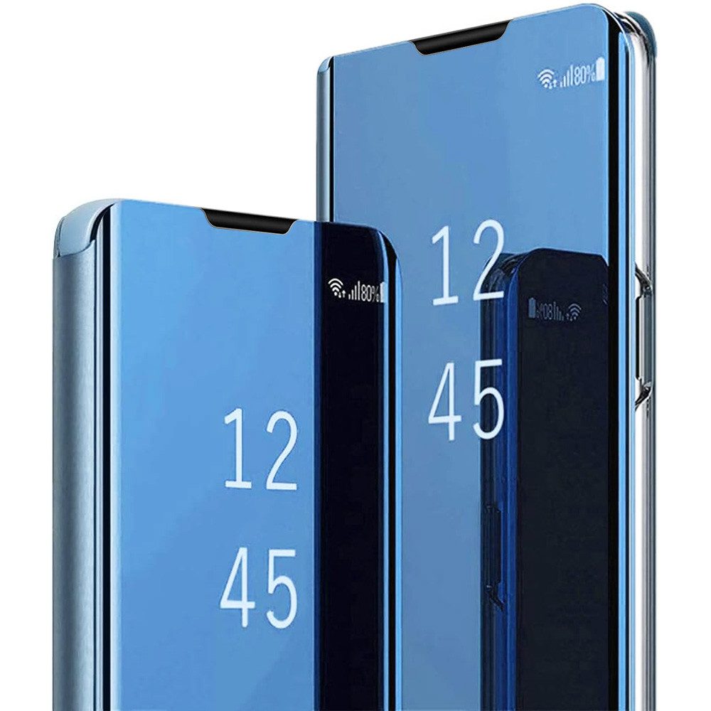 Handyhülle Spiegel Hülle für Samsung Galaxy S25 Handytasche Klapphülle