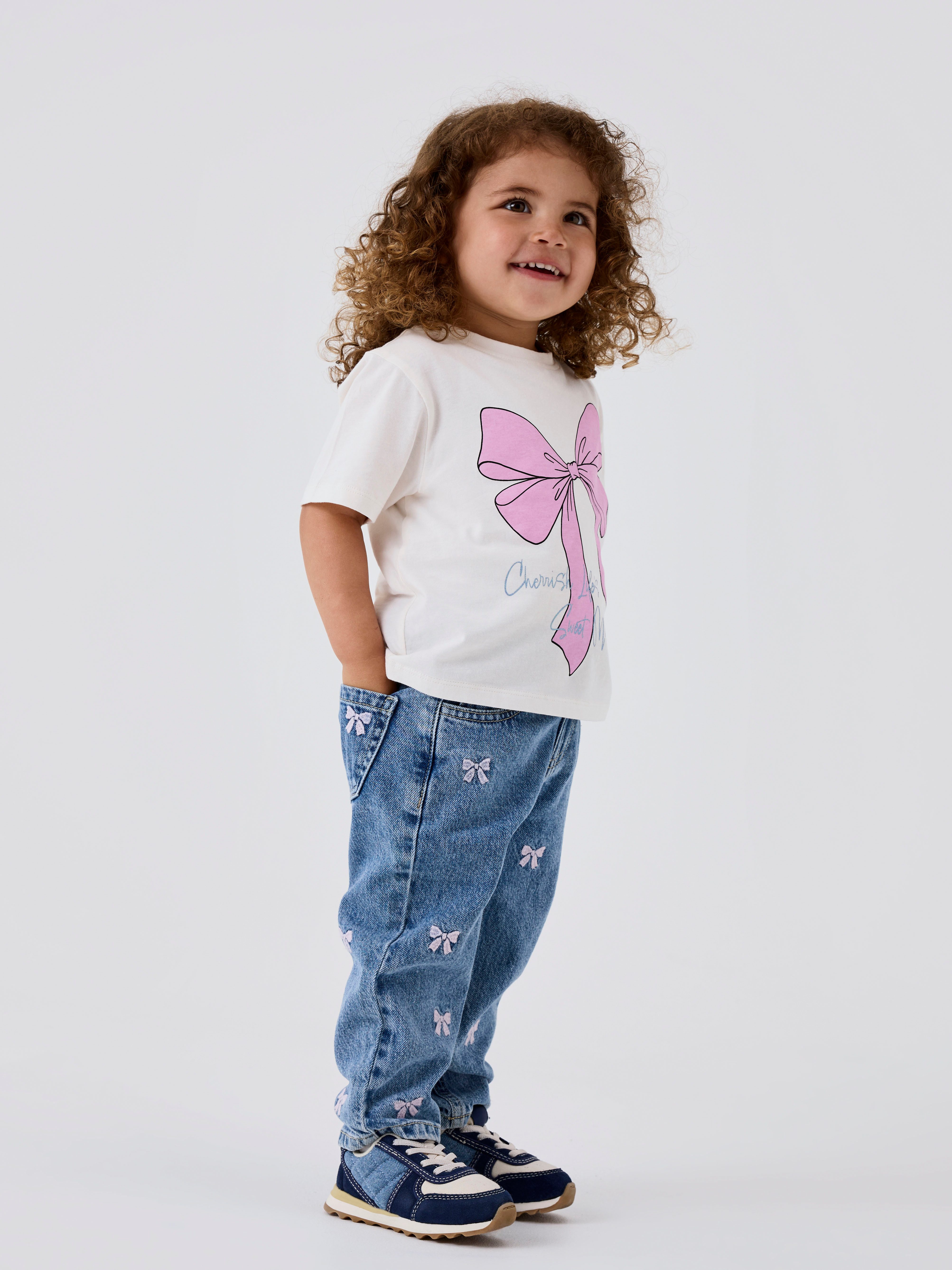 Name It Mom-Jeans NMFBELLA MOM EMB JEANS 3285-BE NOOS