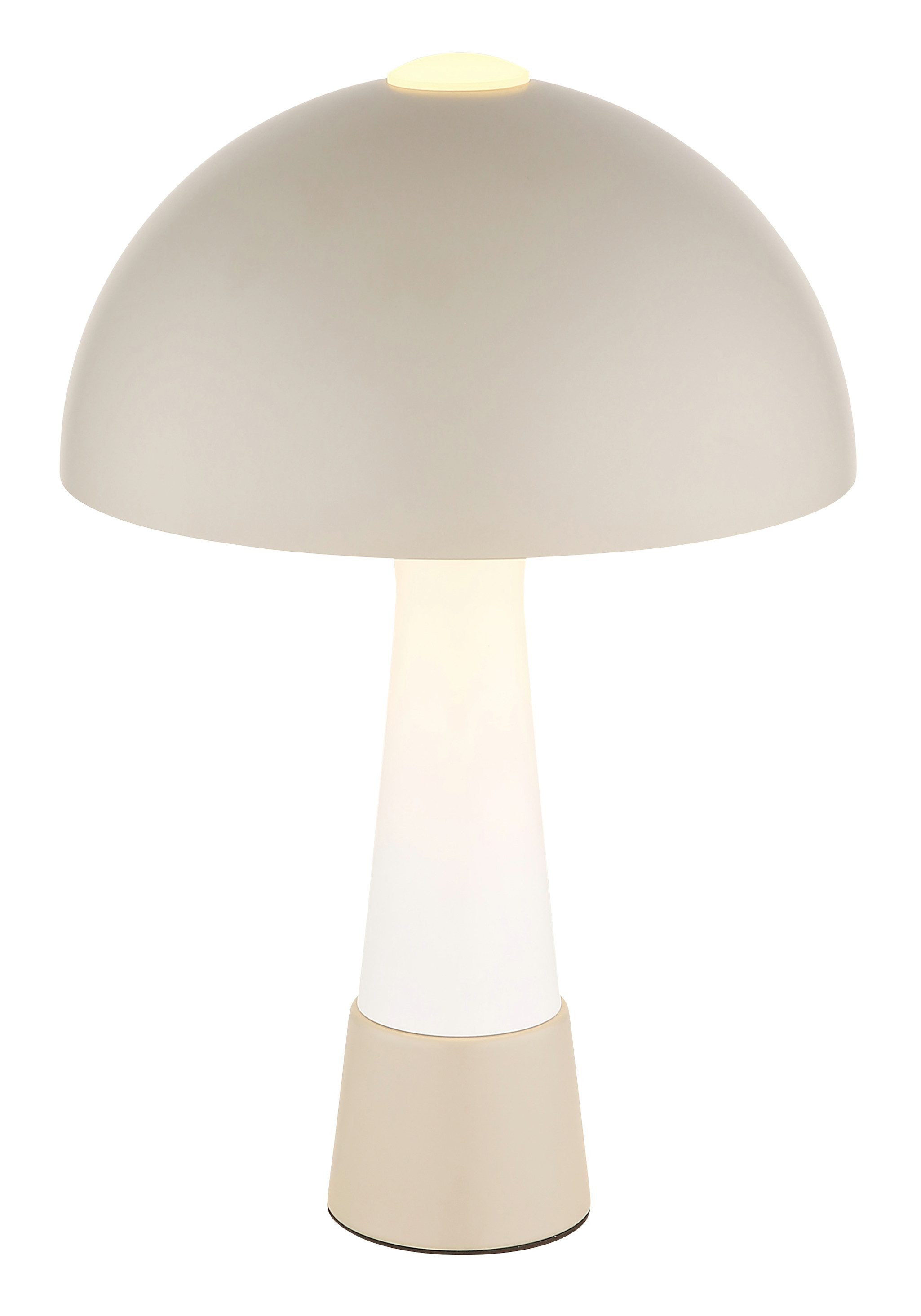 GLOBO LIGHTING Tischleuchte MERLIN, ohne Leuchtmittel, warmweiß - kaltweiß, Tischlampe mit Pilzschirm, Design, Wohnzimmer, Schlafzimmer, Pilzlampe