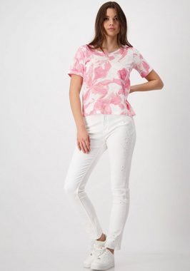 Monari T-Shirt mit Blumenmuster