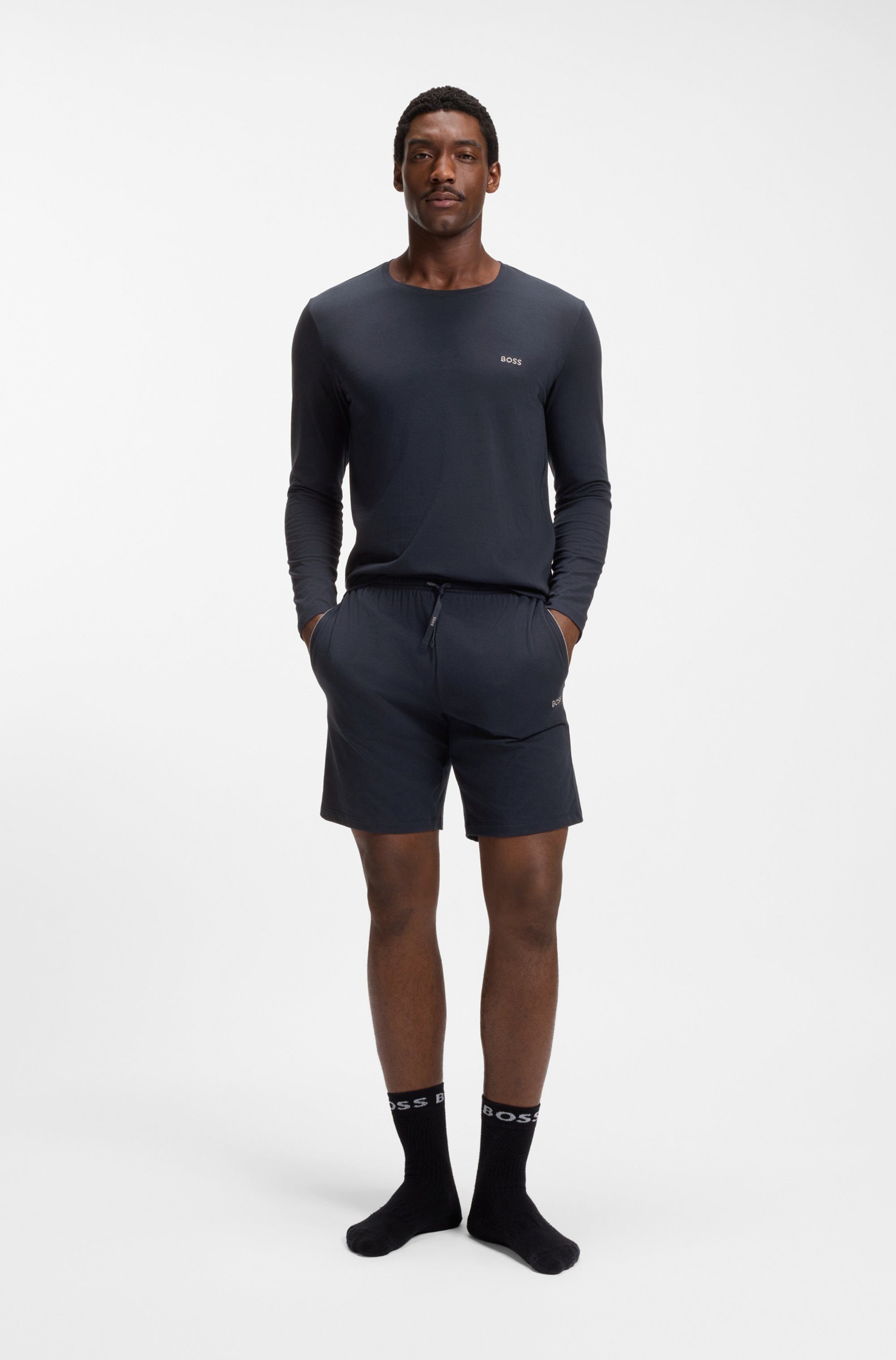 BOSS Sweatshorts Mix&Match Short CW mit BOSS Logo