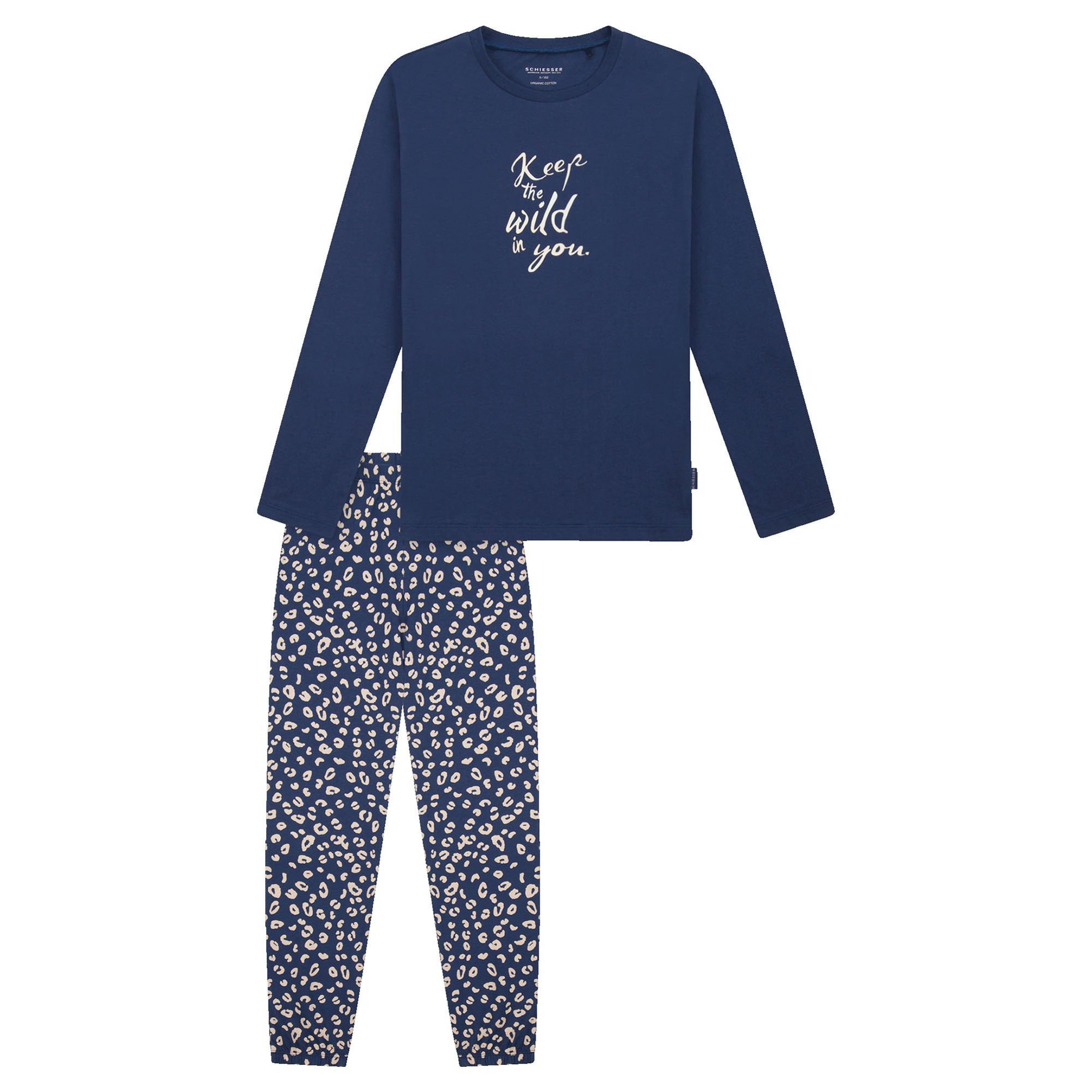 Schiesser Pyjama Mädchen Pyjama Baumwolle Teens Nightwear (2 tlg)