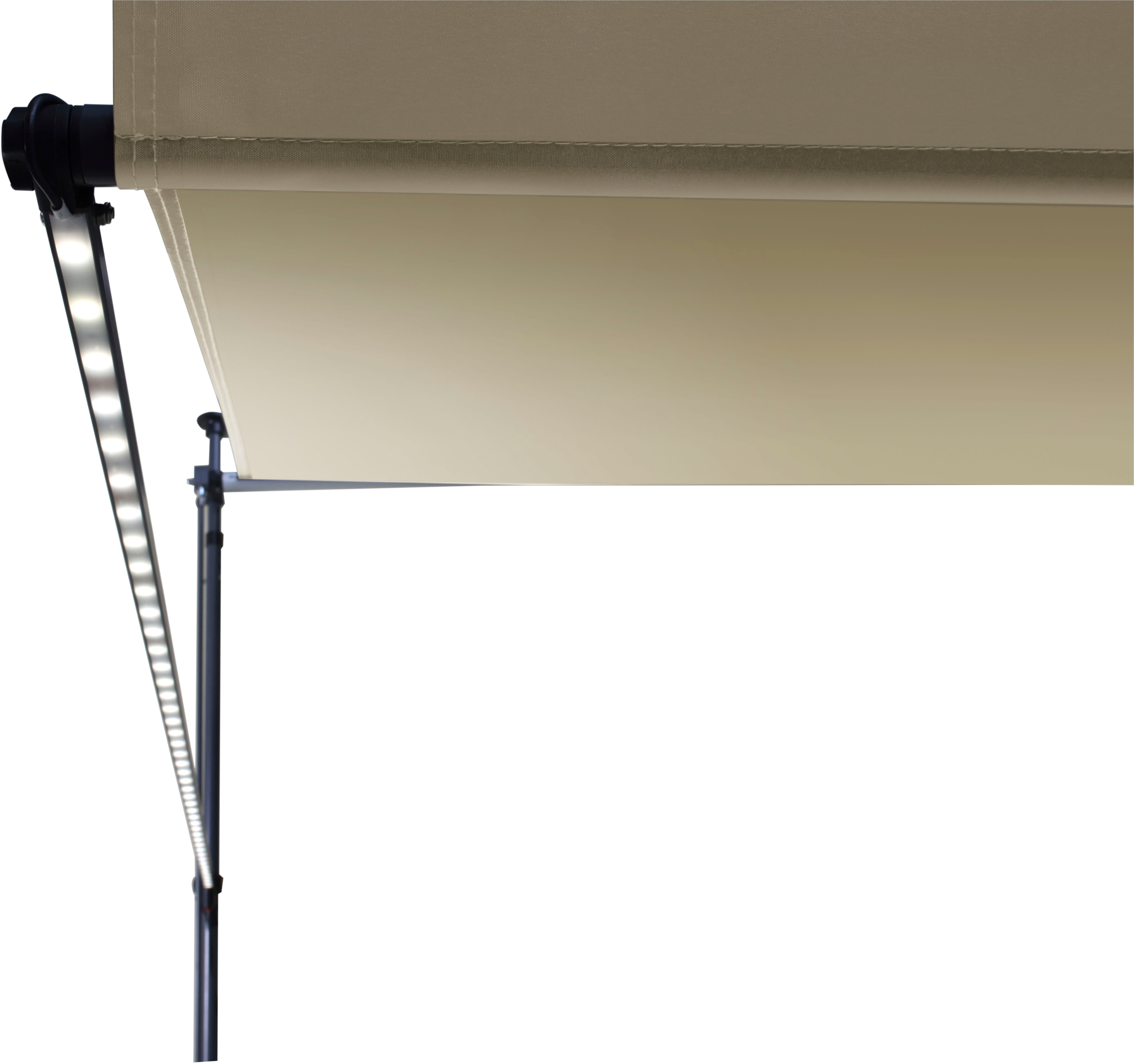 KONIFERA Klemmmarkise Dénia mit LED-Lichtstreifen Breite/Ausfall: 350/150 cm – Bild 4 von 5