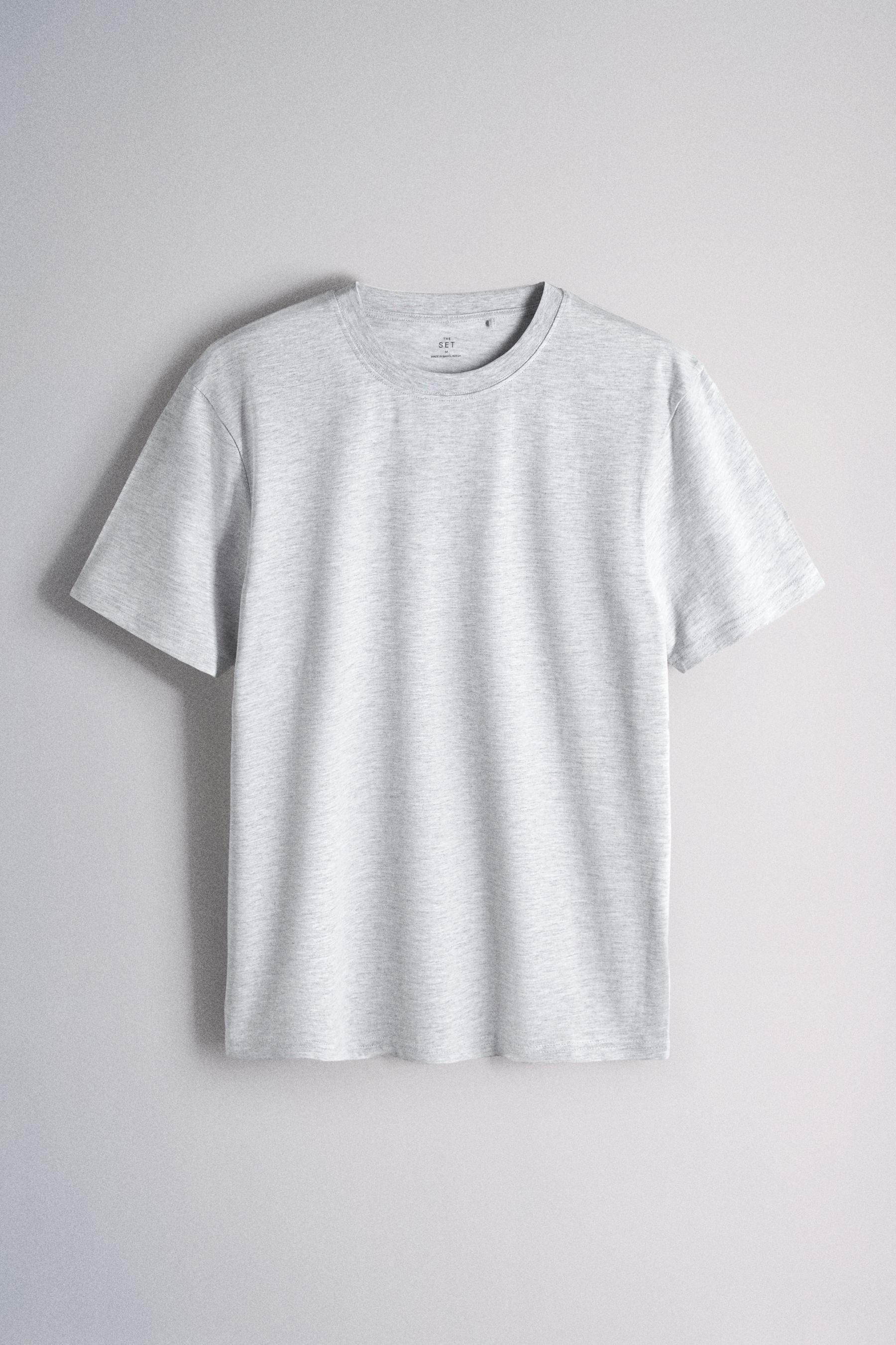 The Set T-Shirt Leichte Kurzarm-T-Shirts, 7er-Pack (7-tlg)