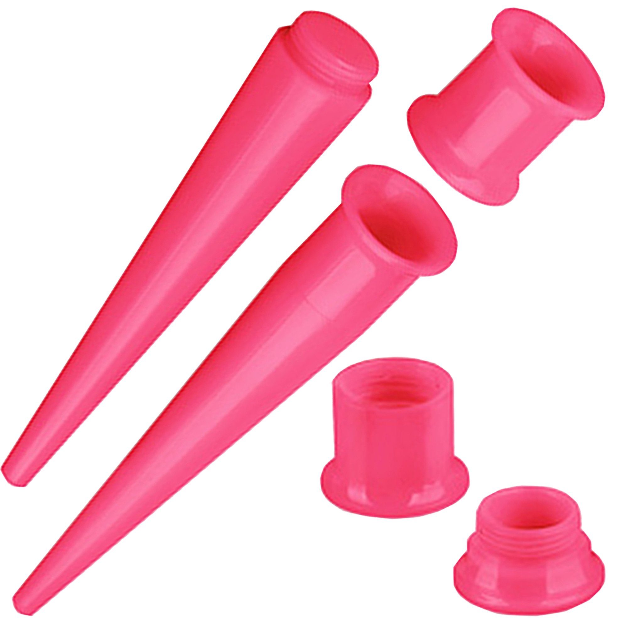 Taffstyle Dehnungsstab Piercing Dehnungsstab Expander Flesh Tunnel, Piercing Ohrpiercing 2 in 1 Set Dehnstab Dehnungsstab Expander Pink