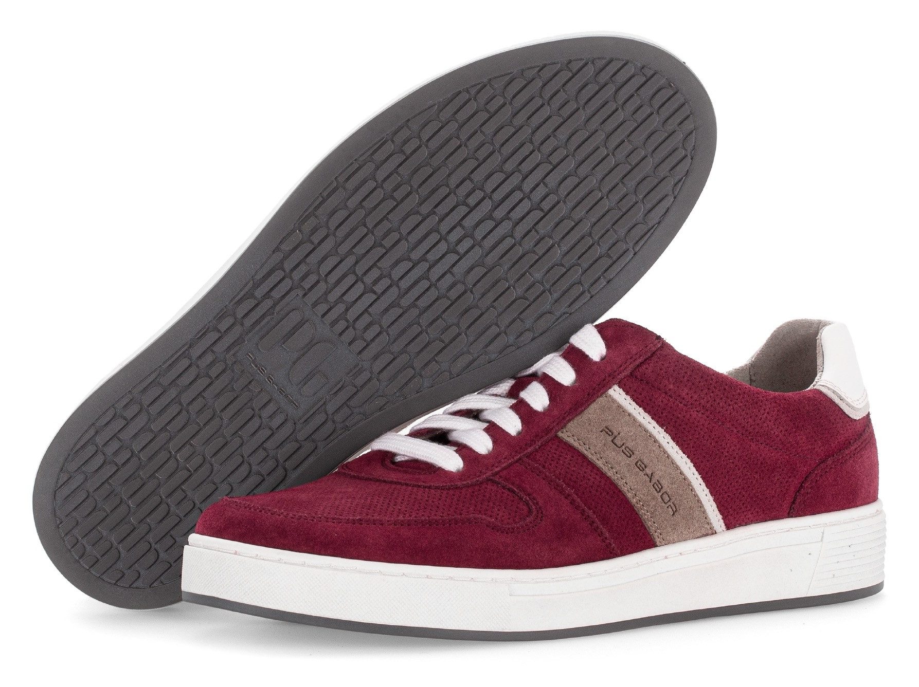 Pius Gabor Sneaker Freizeitschuh, Halbschuh, Schnürer mit Kontrastbesätze, Weite G