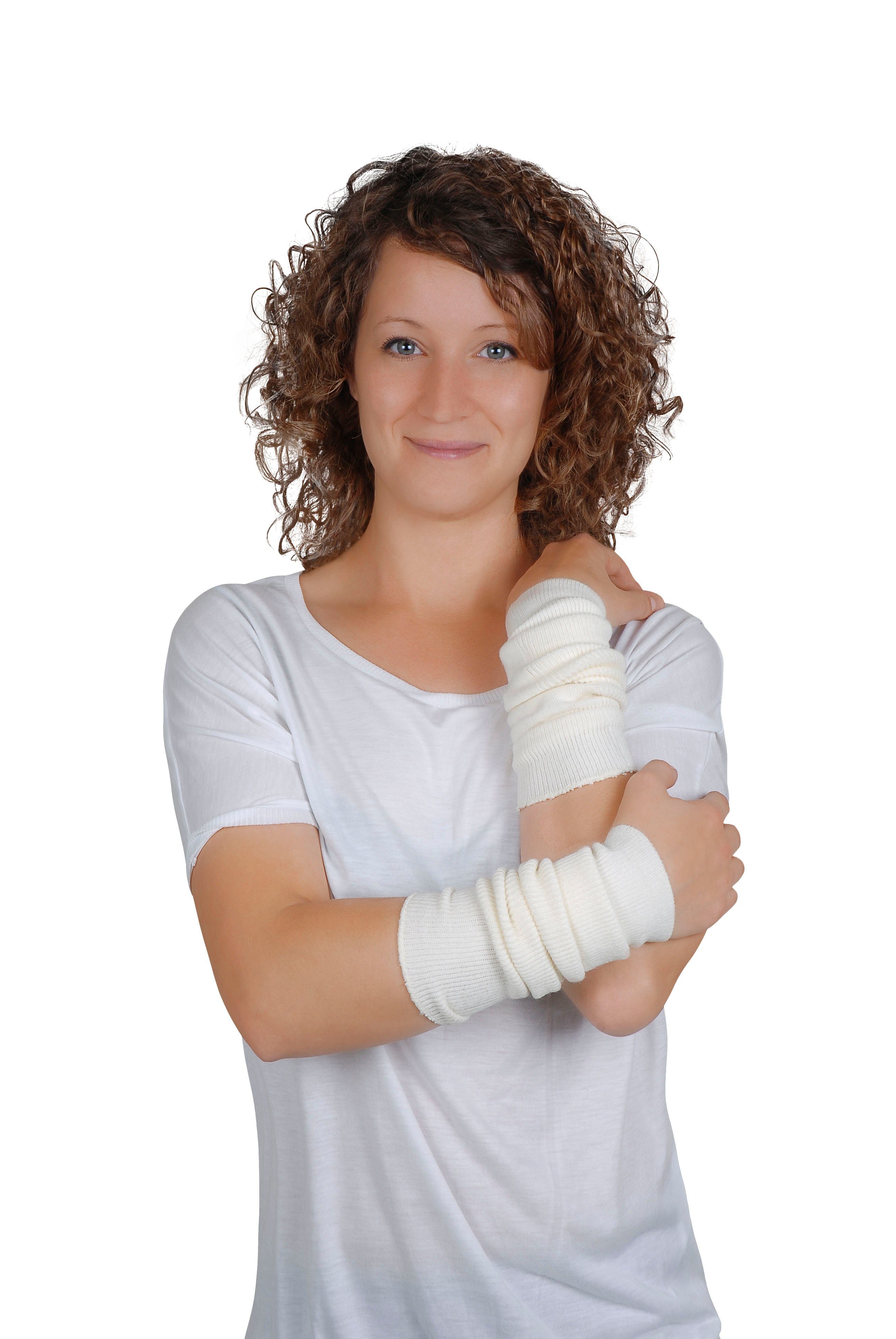 Janastyle Armstulpen Universal Gelenkwärmer, modisch toll zu kombinieren (2-St) Universalgröße, ideal für Ellenbogen, Knie, Bein und Handgelenke