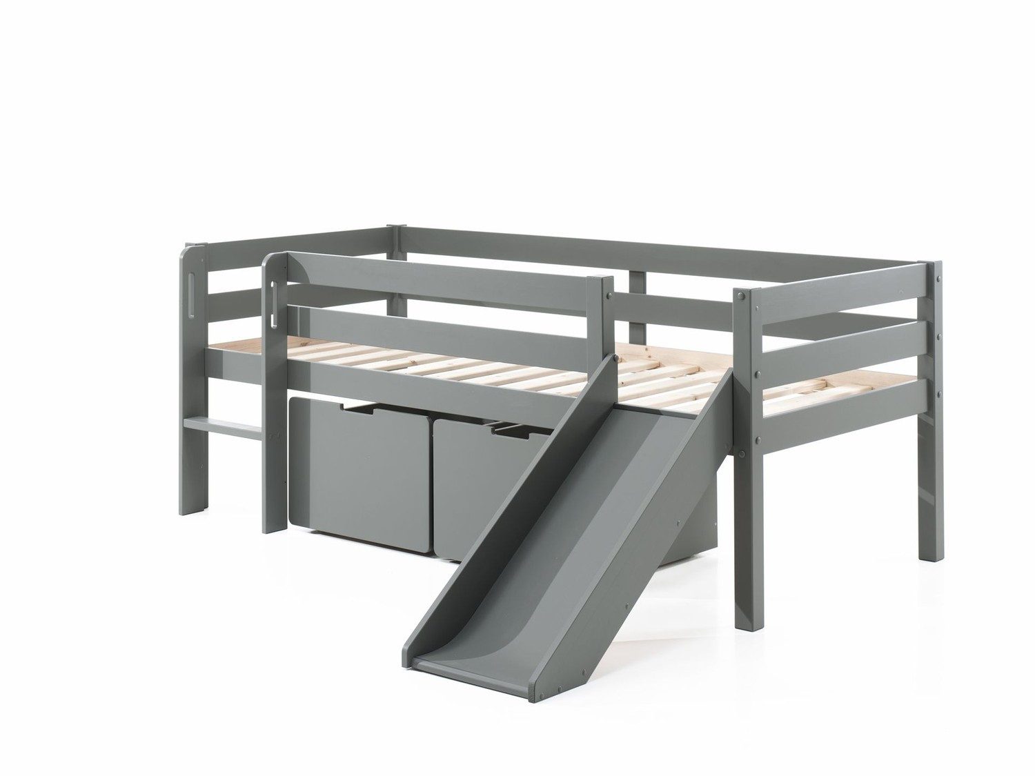 Vipack Spielbett "Pino, Kiefer massiv, mit Rolllattenrost, 2 Rollboxen, Mad günstig online kaufen