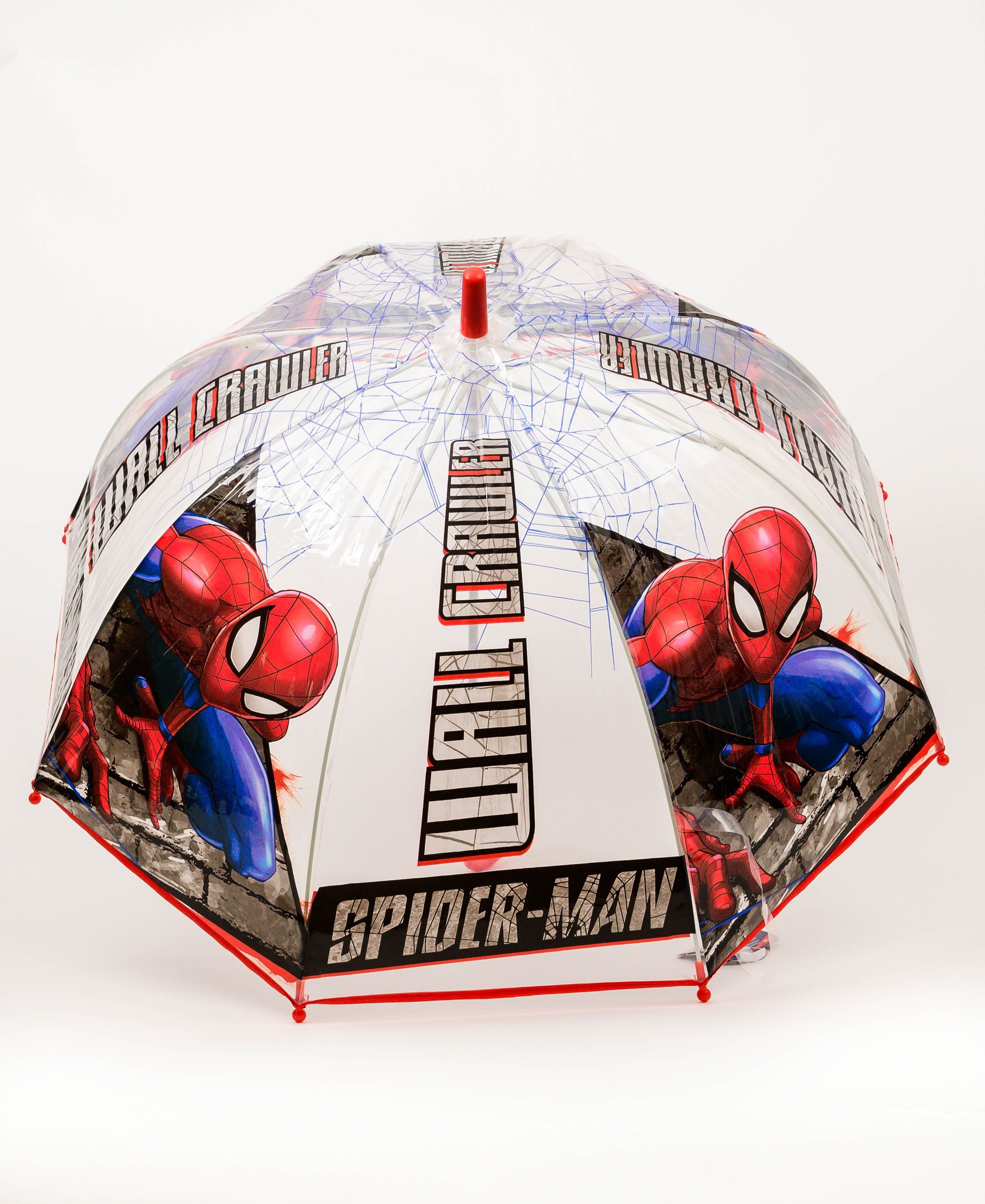 Spiderman Stockregenschirm Marvel, Kinder Regenschirm Kuppelschirm Ø 70, L.: 68 cm