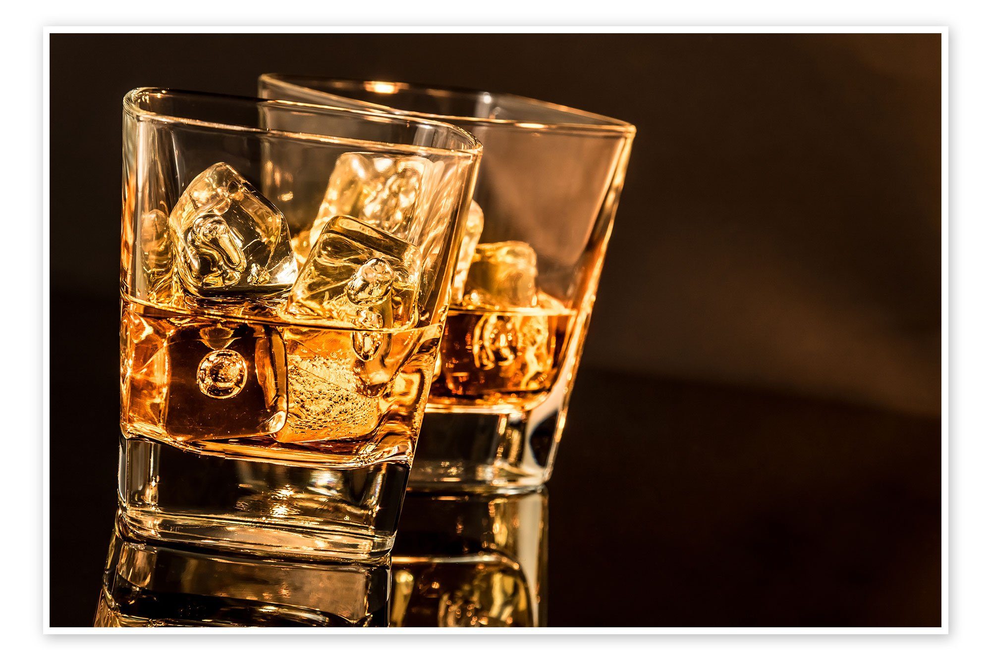 Posterlounge Poster Editors Choice, Whisky Gläser, Bar Fotografie