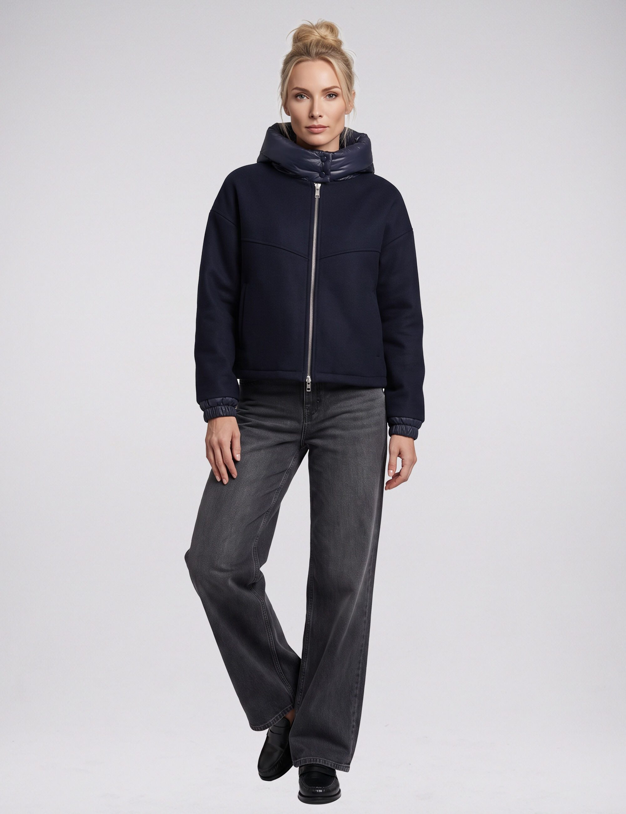 Blonde No.8 Wolljacke JERRY mit abnehmbarer Kapuze
