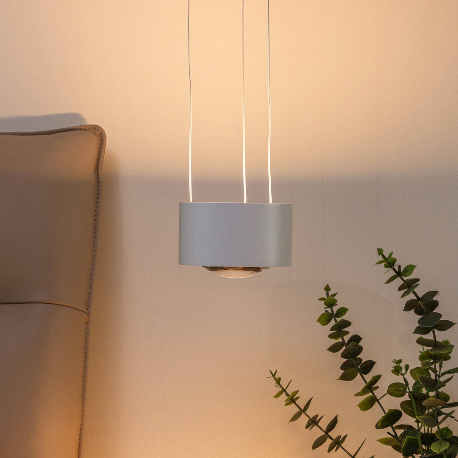Arcchio Hängeleuchte Rotari, LED, Metall, Weiß warmweiß IP20, 2 x 10,3 W LED, warmweiß