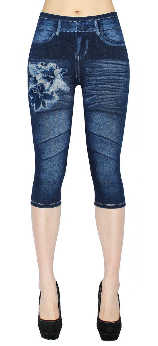 dy_mode 3/4-Leggings Damen Capri Jeggings High günstig online kaufen