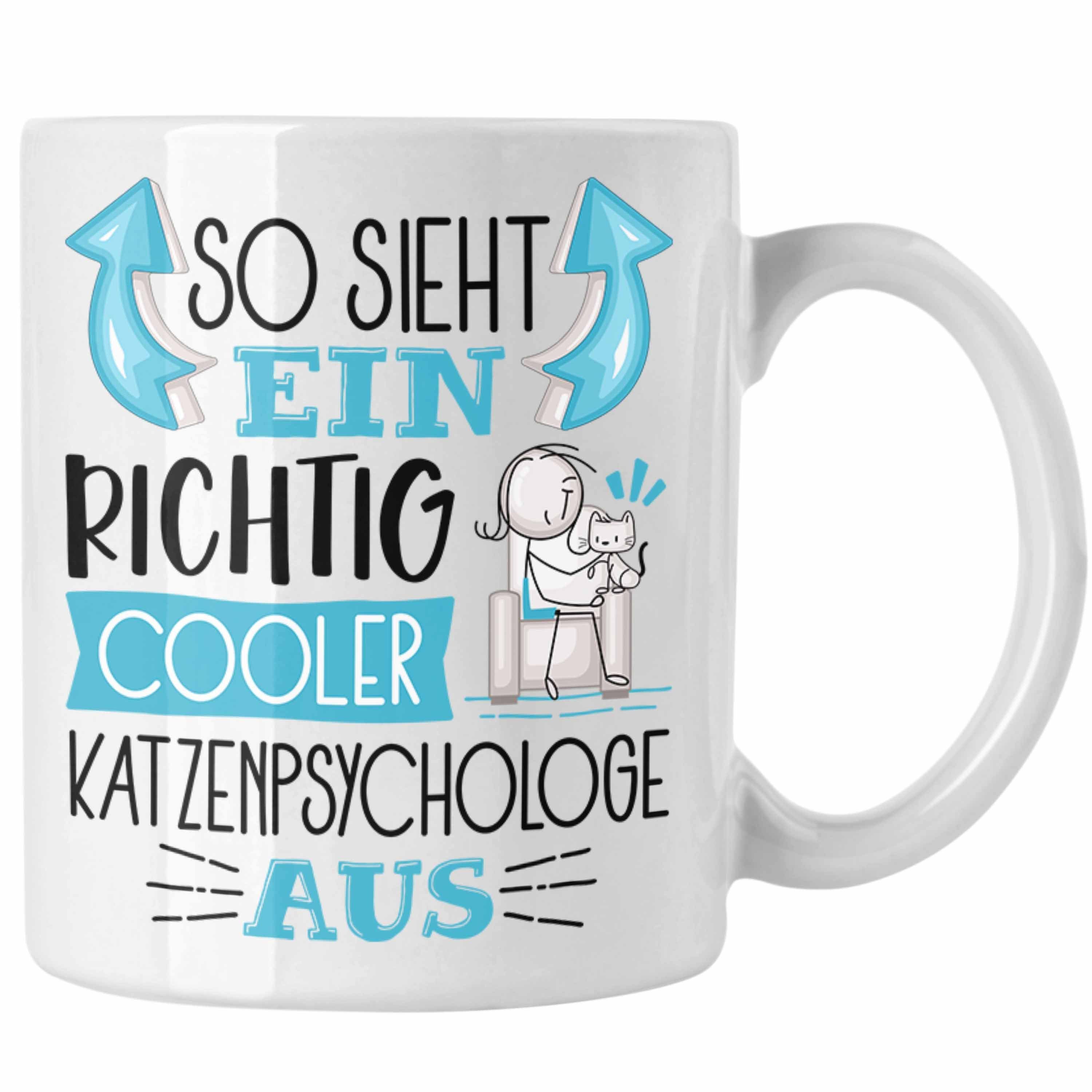 So Richtig Tasse Au Tasse Cooler Katzenpsychologe Katzenpsychologe Trendation Ein Sieht Weiss