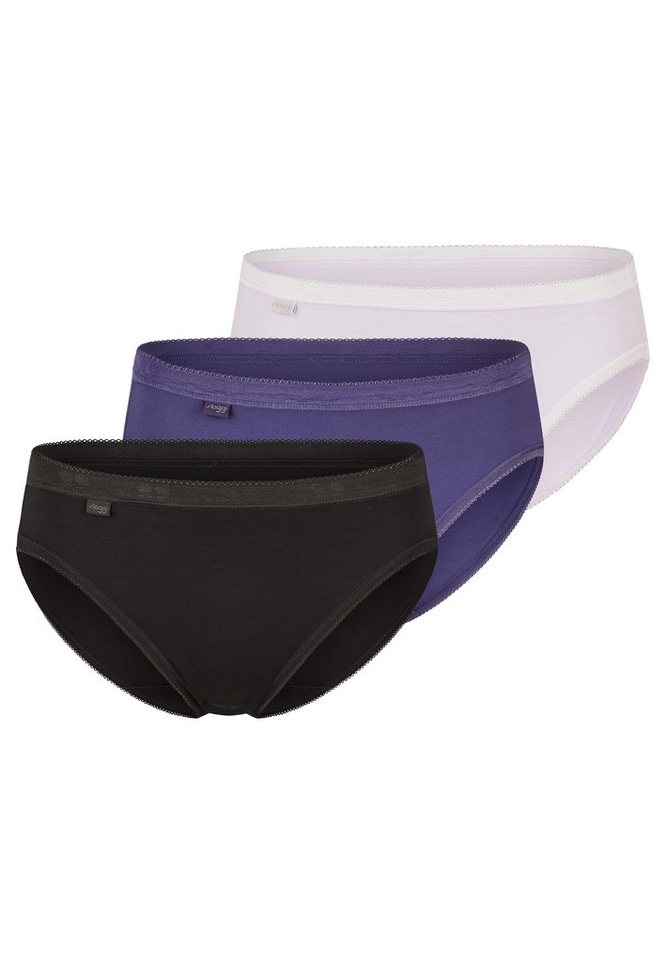 sloggi Tai-Slip 3er Pack Basic+ (Spar-Set, 3-St) Tai Slip - Baumwolle - Atmungsaktiv - Bequemer Schnitt, Perfekter Sitz