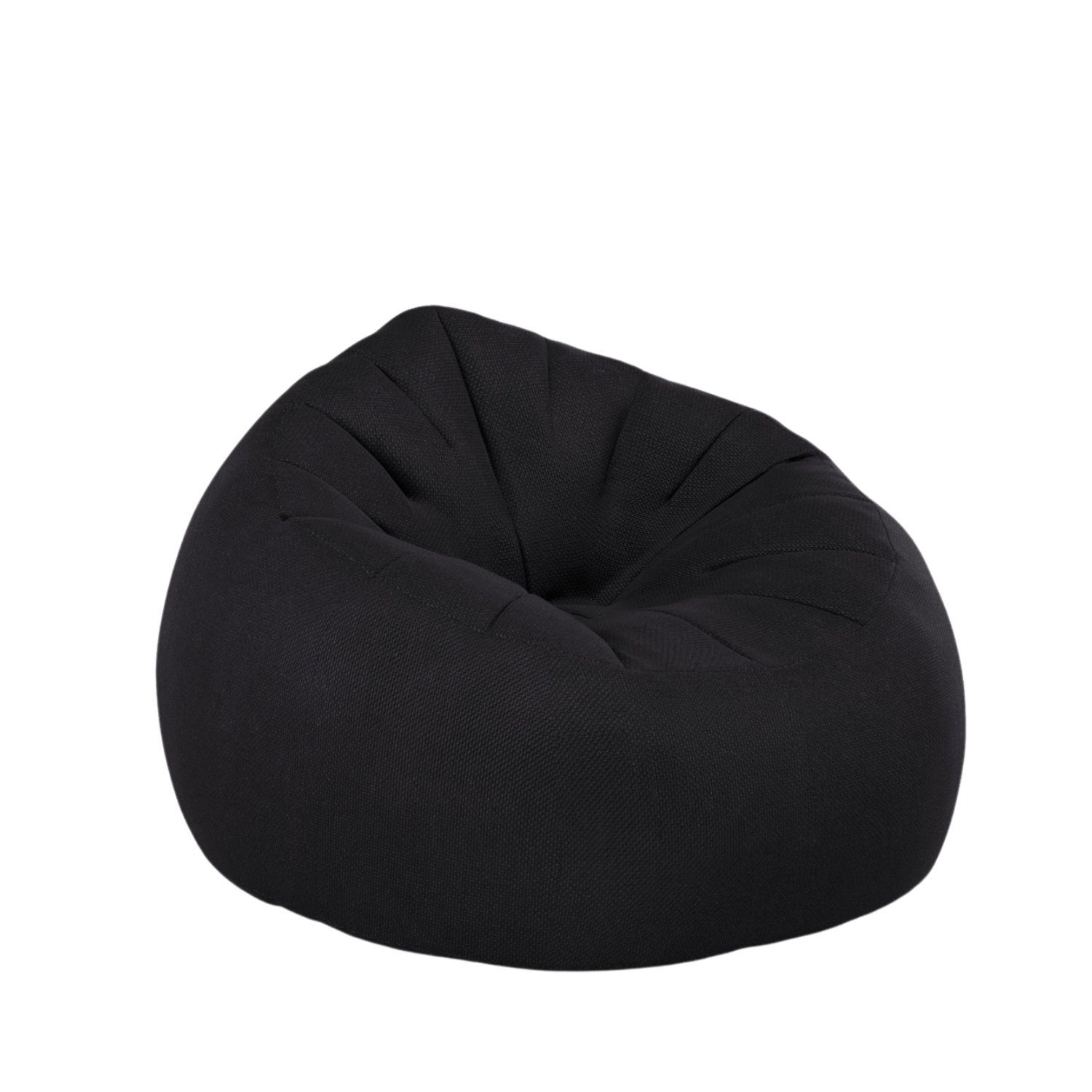 VYNCA Sitzsack Levy Braid Beanbag (Sitzsack), Indoor Sitzsack, Made in Europe Black