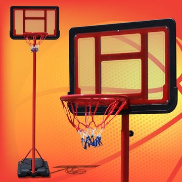VENDOMNIA Basketballkorb Basketballkorb Basketballständer Basketballanlage (mit Ständer & Brett für Kinder & Jugendliche, höhenverstellbare Korbhöhe 115 - 210cm), mobile Korbanlage für Indoor & Outdoor