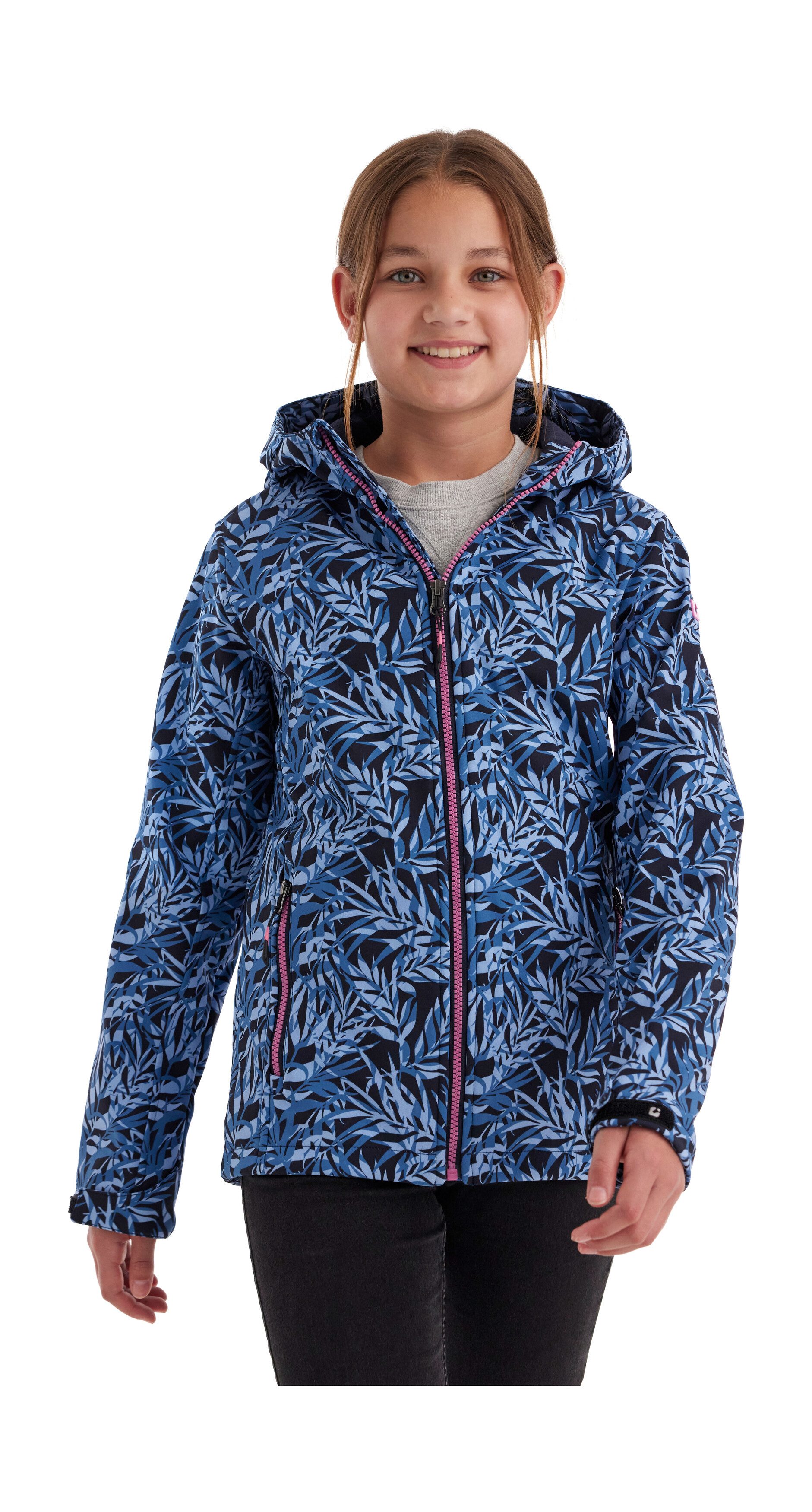 Killtec Softshelljacke Mädchen Softshelljacke Print Wasserdicht, windabweisend, atmungsaktiv, modischer Print