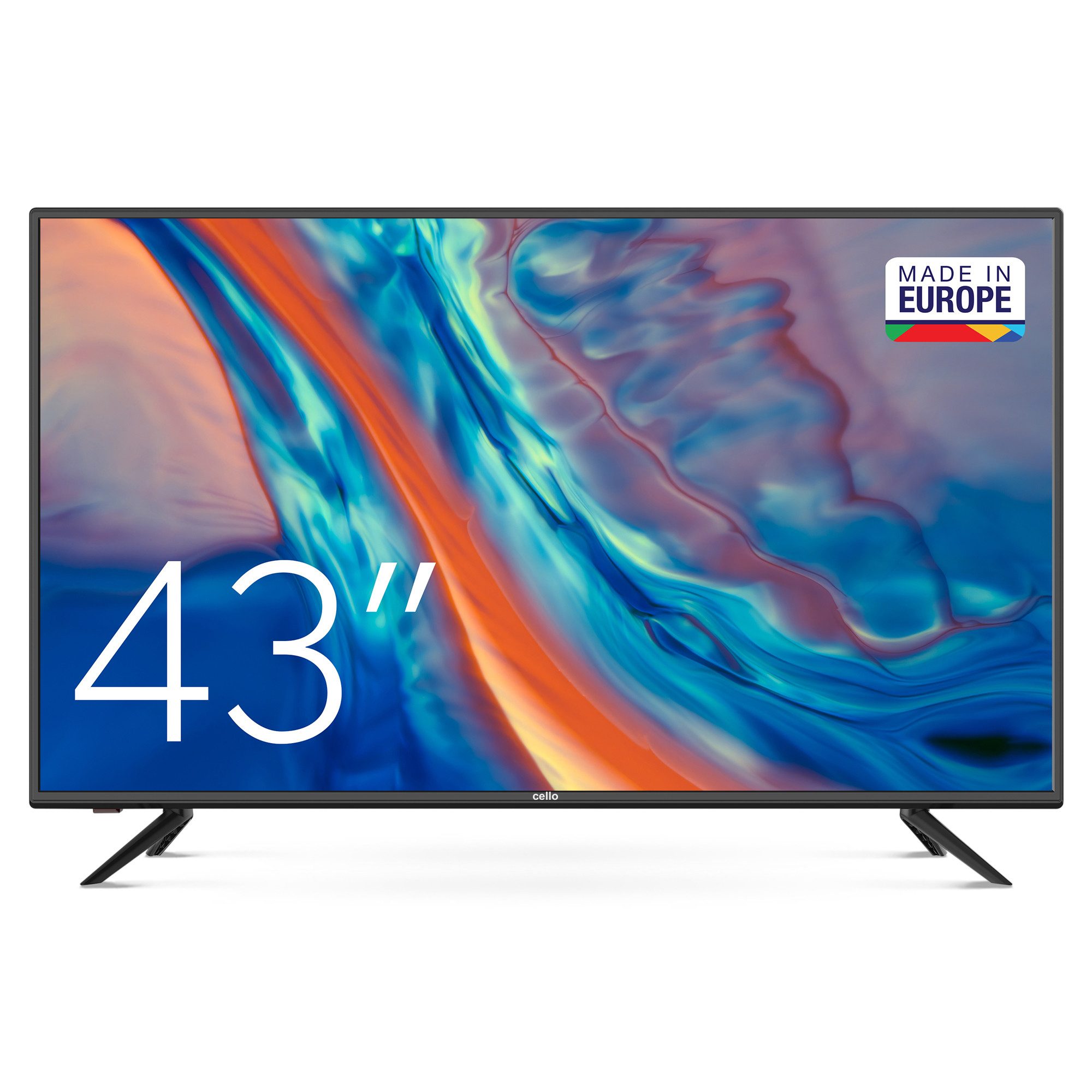 Cello C4320DVB LED-Fernseher (109 cm/43 Zoll, Full HD, Triple‑Tuner DVB‑T2/C/S2, 3× HDMI & USB‑Recording (PVR)