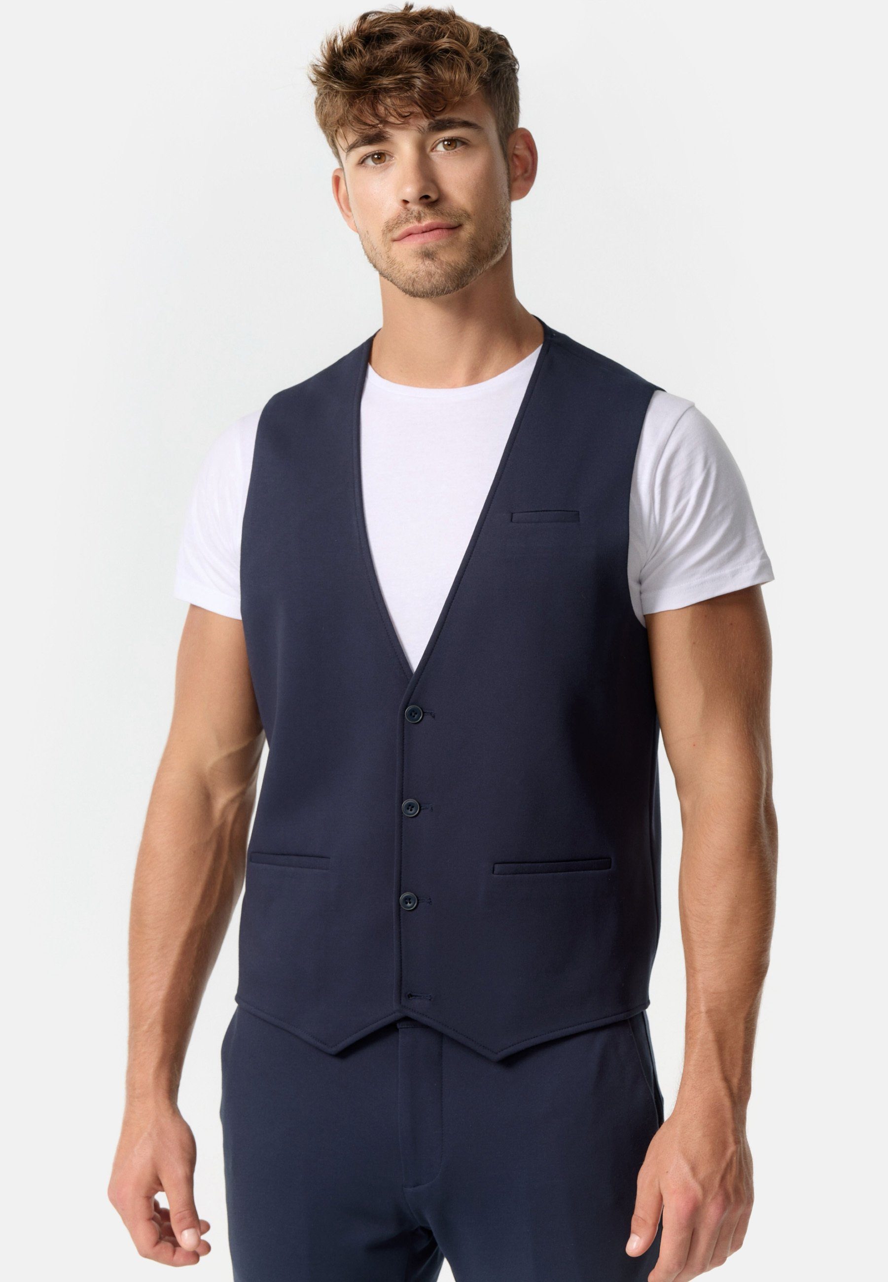 Jeff Anzugweste Herren JFEzra Anzug Weste Herrenweste stilvolle Anzugweste günstig online kaufen