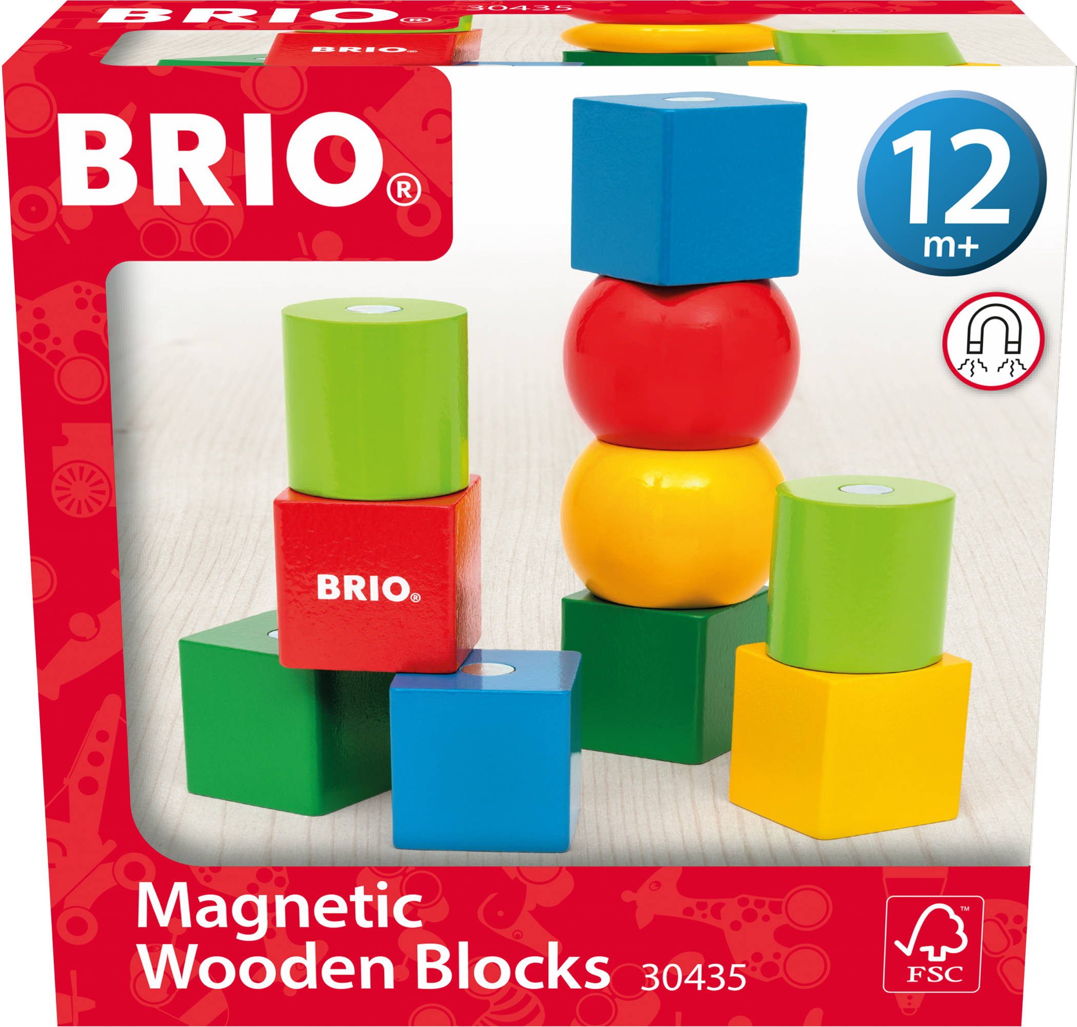 BRIO® Kleinkindwelt Magnetische Holzbausteine 30435 Spielbausteine