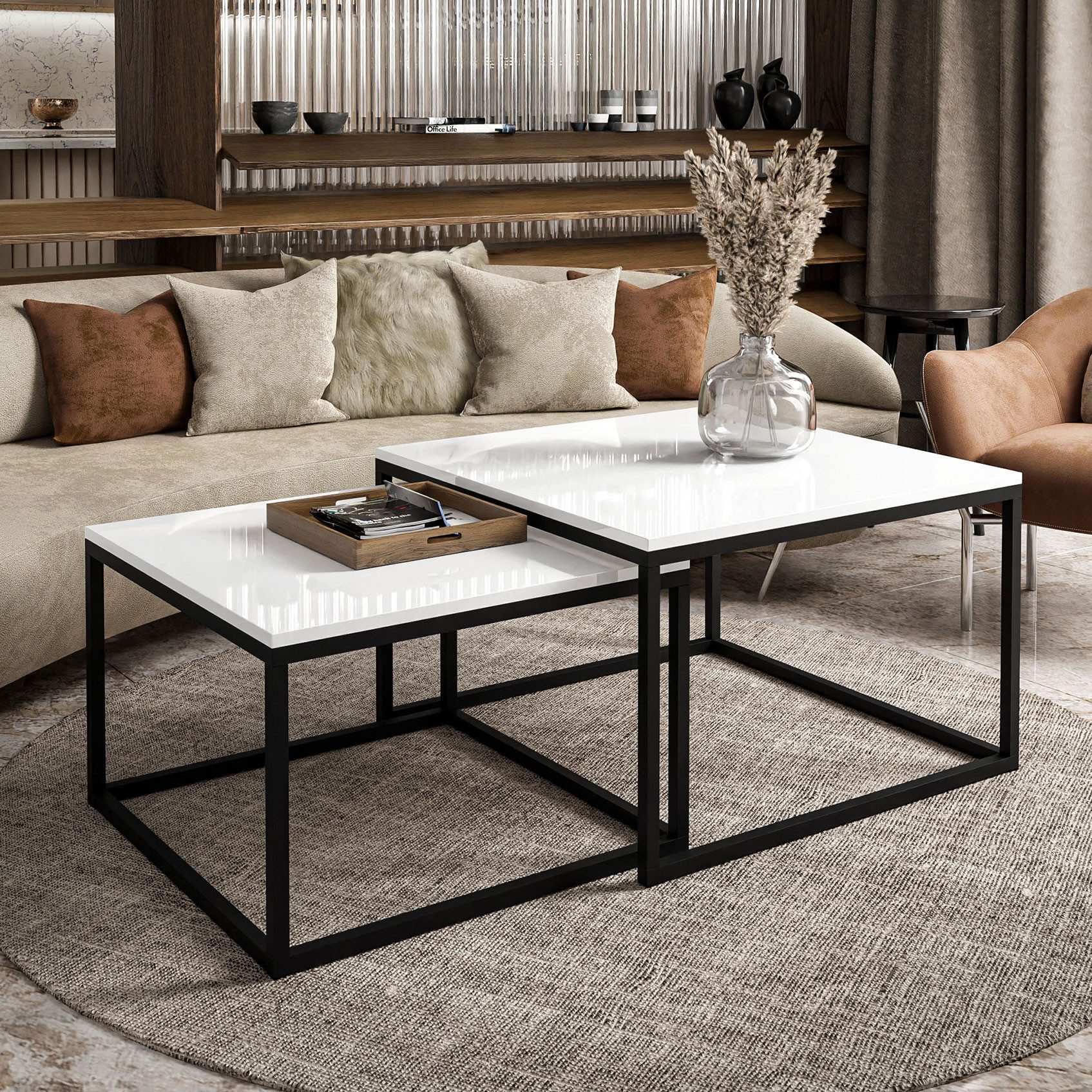 Lookway Couchtisch Yoshi 2in1 mit Hochglanz günstig online kaufen