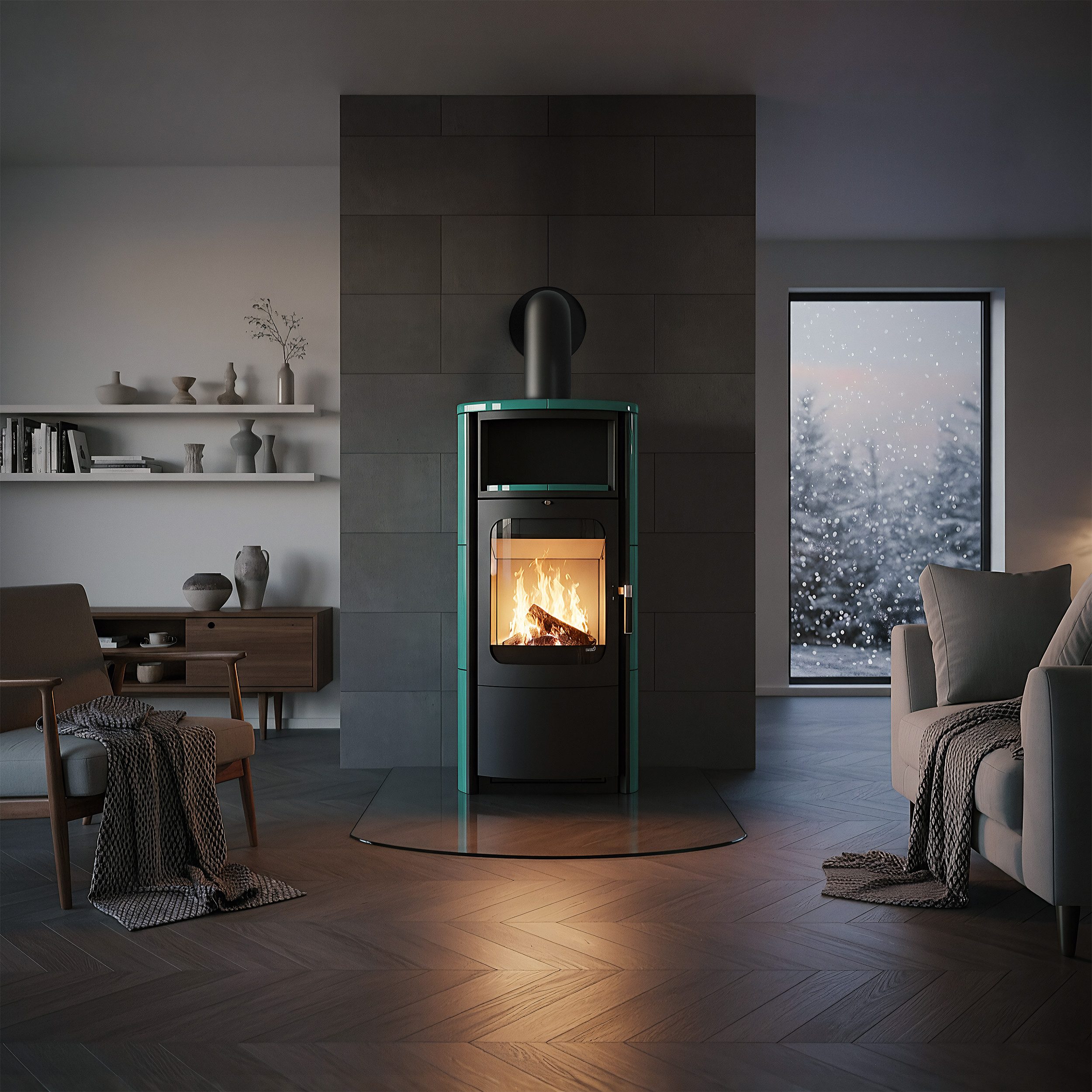 HARK Kaminofen Opera Petrol, 7 kW, günstig online kaufen