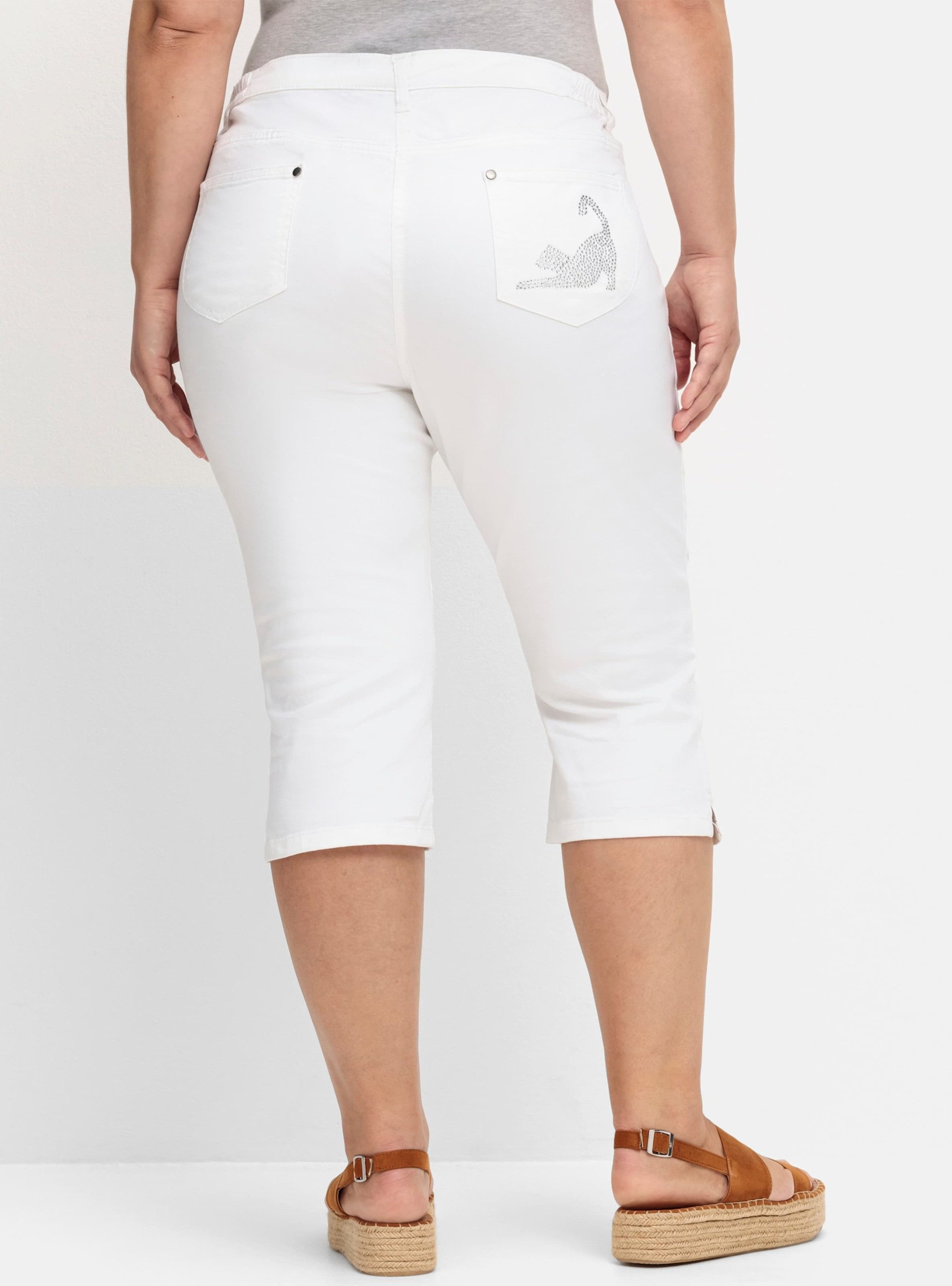 Sieh an! Jeansshorts Capri-Jeans komfortabel