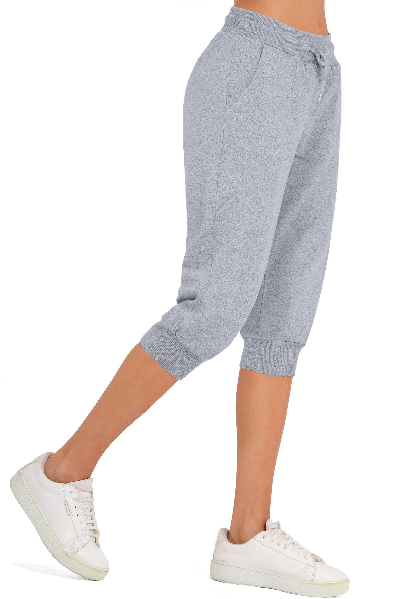 Smith & Solo 3/4-Hose Damen - Jogginghose, kurze Hose, Caprihose Elastikbun günstig online kaufen