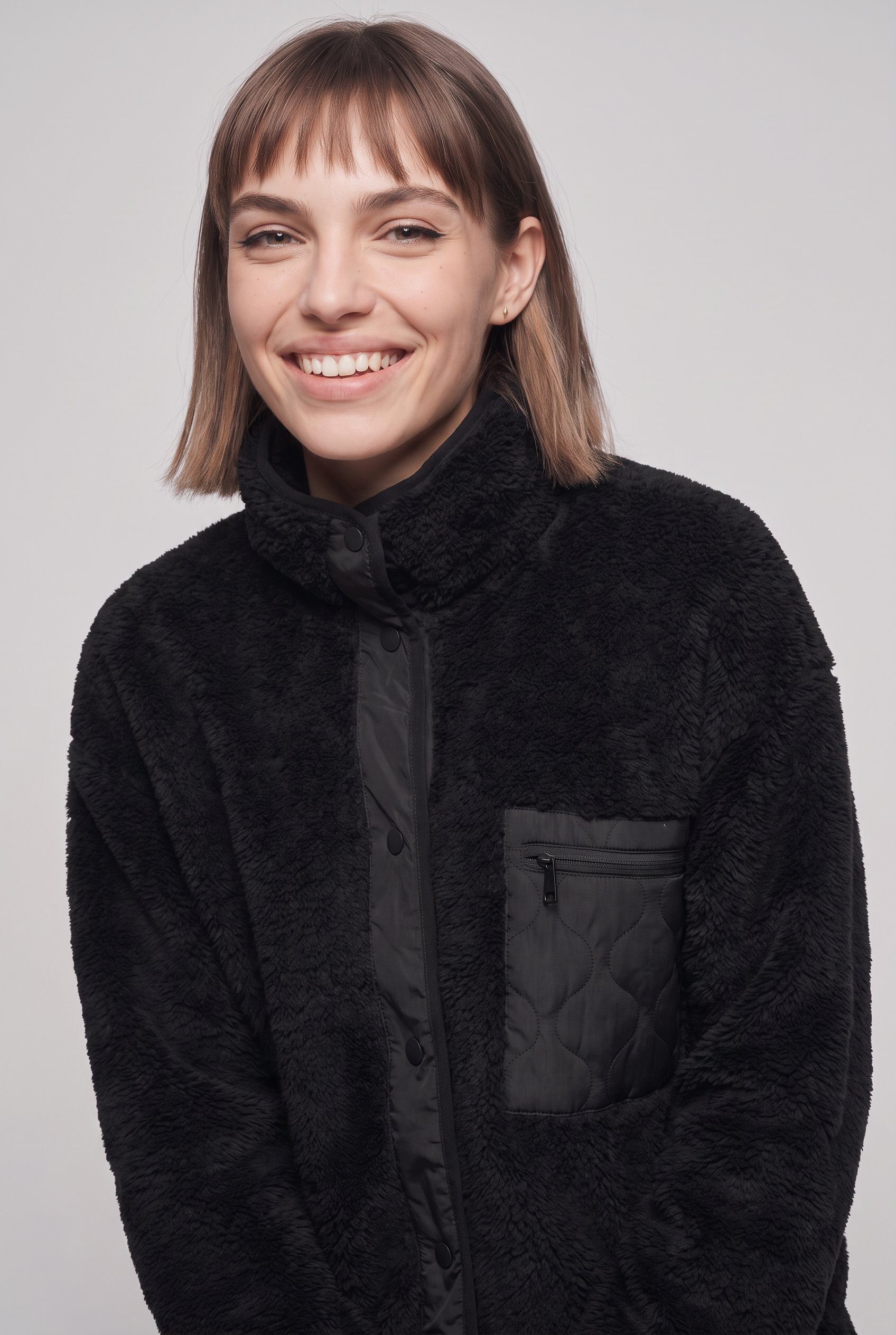 ONLY Plüschjacke ONLCONTACT LIFE OVERSIZED CC OTW Kunstfaser