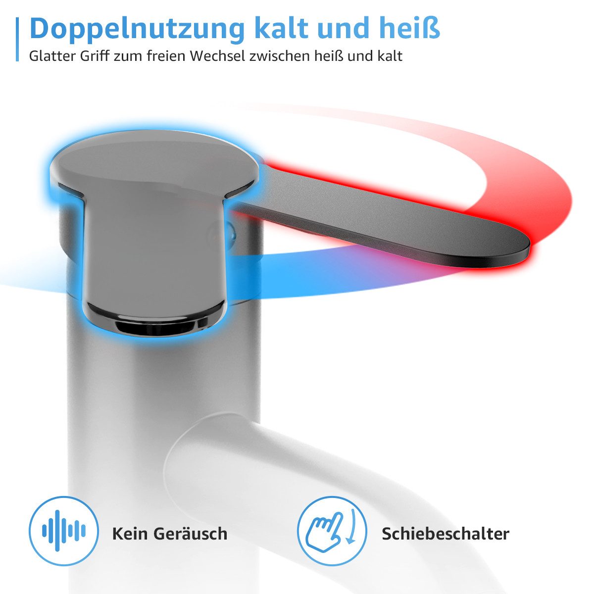 Eumaty Waschtischarmatur Badarmatur Wasserhahn,Einhebelmischer Badarmatur,A günstig online kaufen