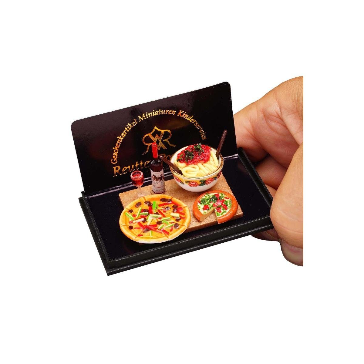001.710/6 Porzellan Reutter "Antonio", Pizzabrett Dekofigur - Miniatur