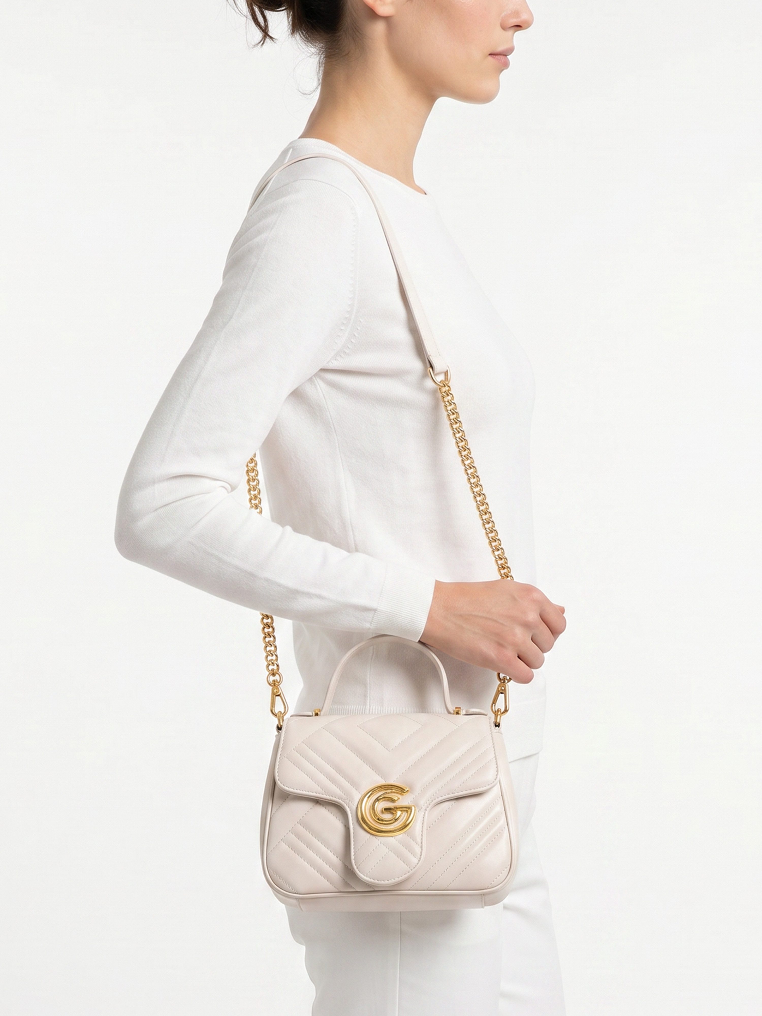 GABRIELLA G By Gabriella Gucci Handtasche KATTY, Damen Umhängetasche, Handtasche, Tragetasche mit Logoverzierung