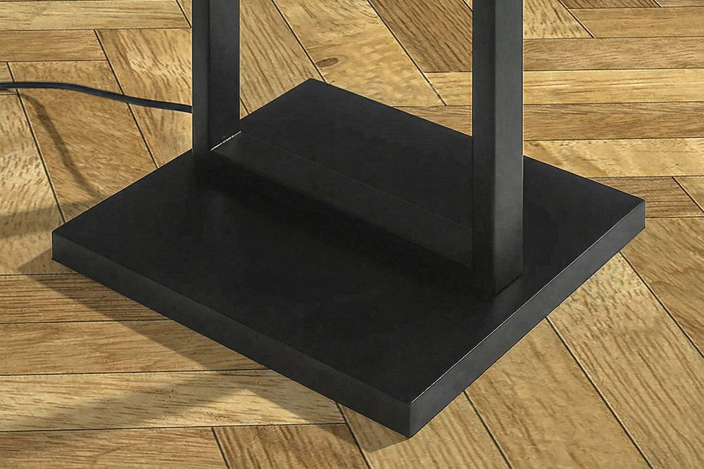 riess-ambiente Stehlampe COLLEEN 160cm weiß/schwarz - Stoffschirm, mit Metallfuß, zeitlos, Ein-/Ausschalter, ohne Leuchtmittel, Moderne Leuchte - ideal für Wohn – Bild 5 von 5