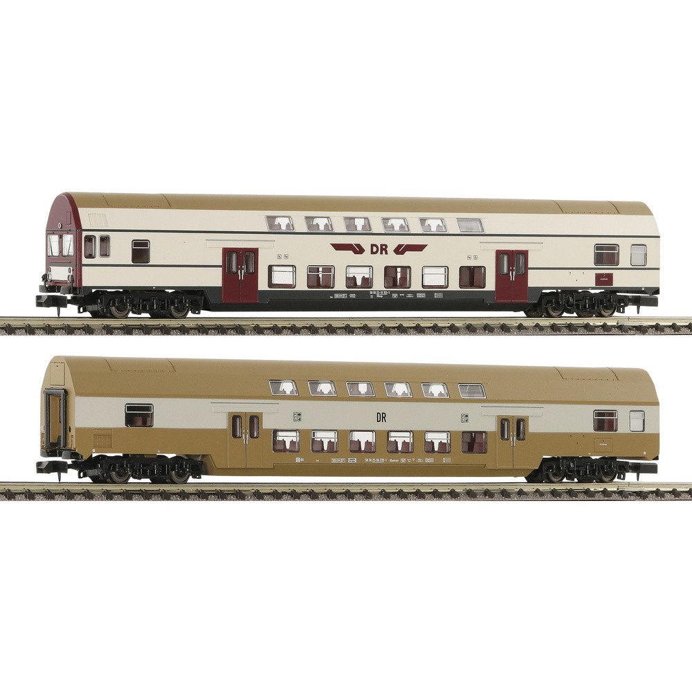 Fleischmann Personenwagen Fleischmann 6260074 N 2er-Set 1: Doppelstockwagen DBmue, DBmq der DR