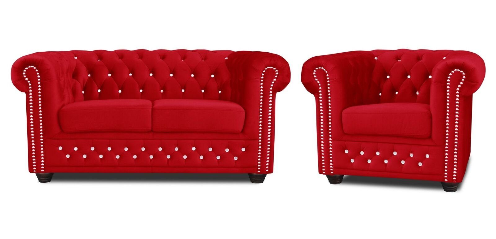 JVmoebel Sofa Sofagarnitur 3+1 Sitzer Sofas Couch Blaue Klassische Couchen, Made in Europe